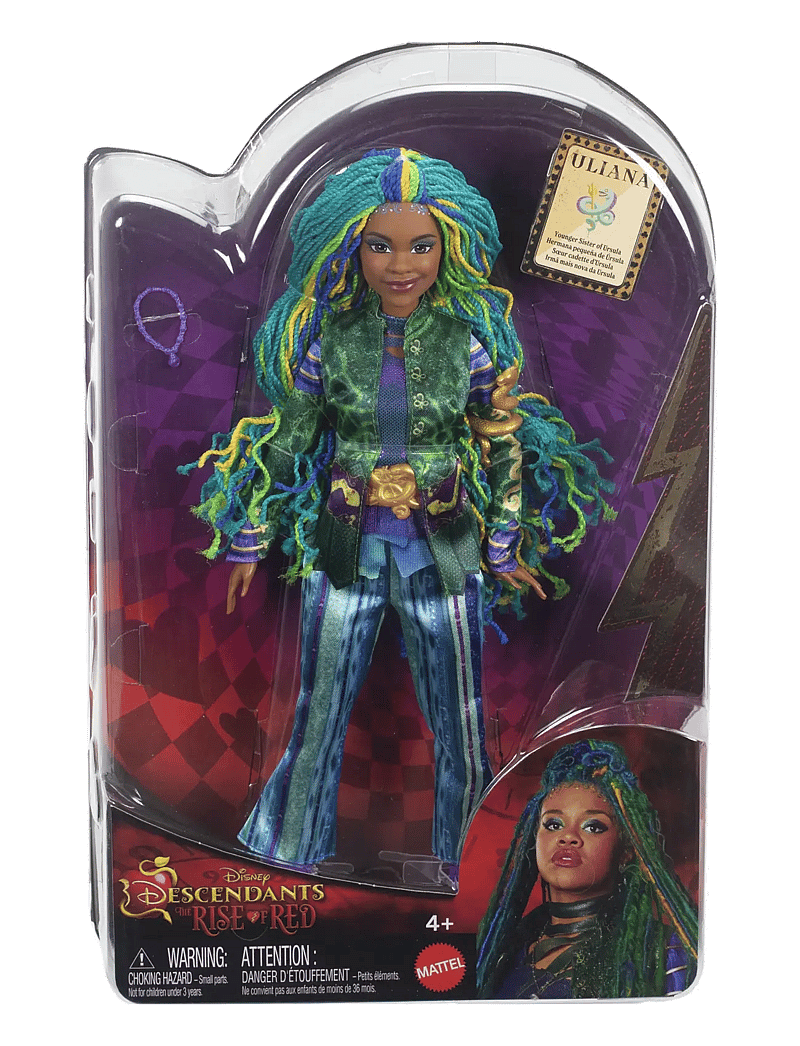 Descendants - Disney Descendants: The Rise Of Red , Uliana, Younger Sister of Ursula Doll - nukud - multi color - 3