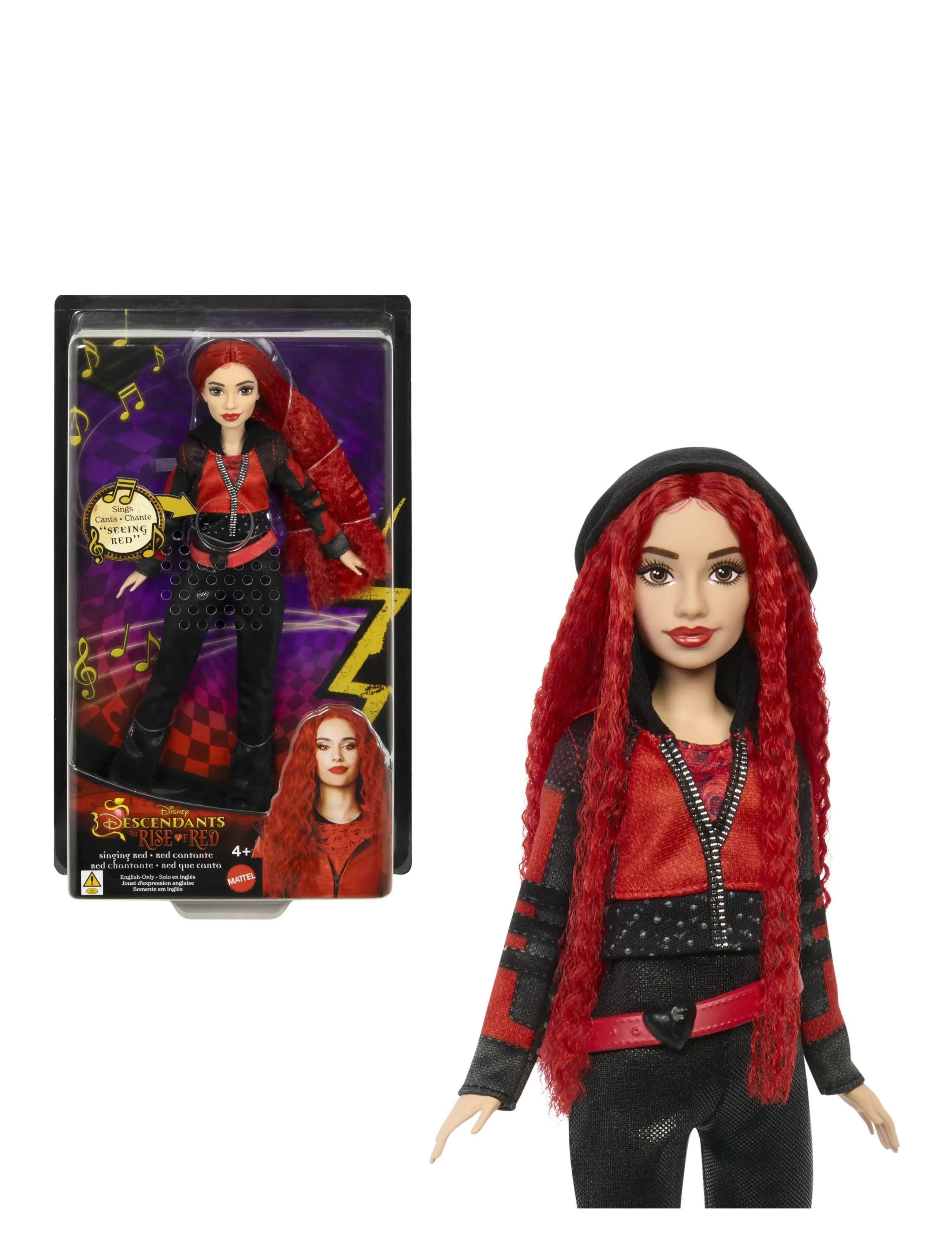 Descendants - Disney Descendants: The Rise Of Red , Singing Red Doll - poupées - multi color - 4