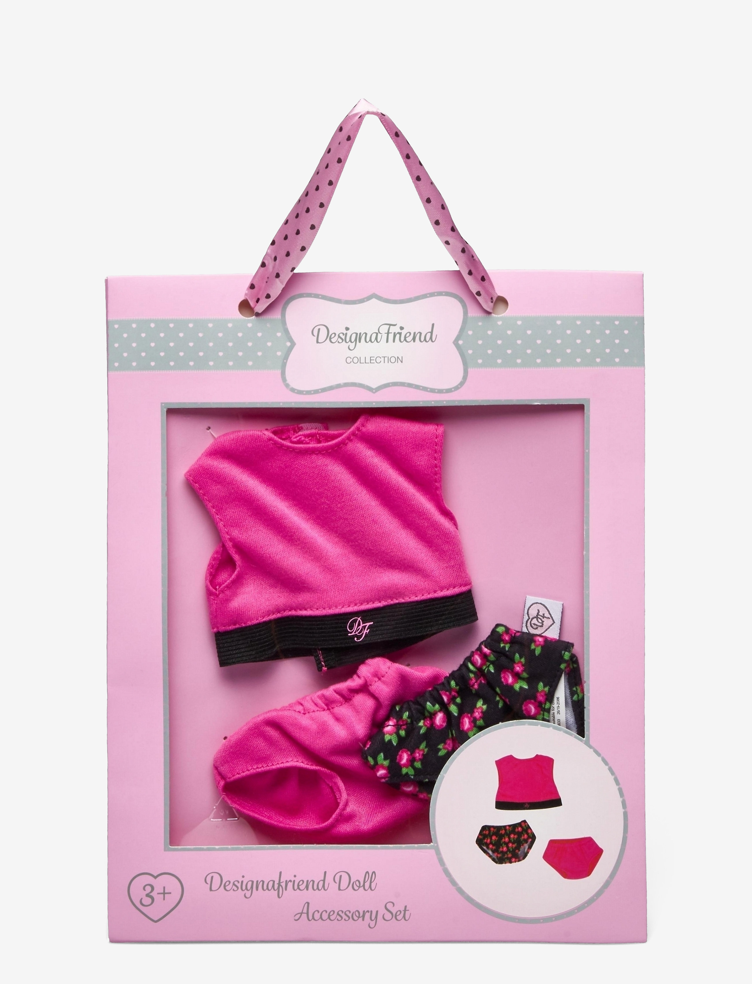 Design a Friend Designafriend Underkläder Set, One Size, Pink, Dukker & Tilbehør > Dukketøj, Børn