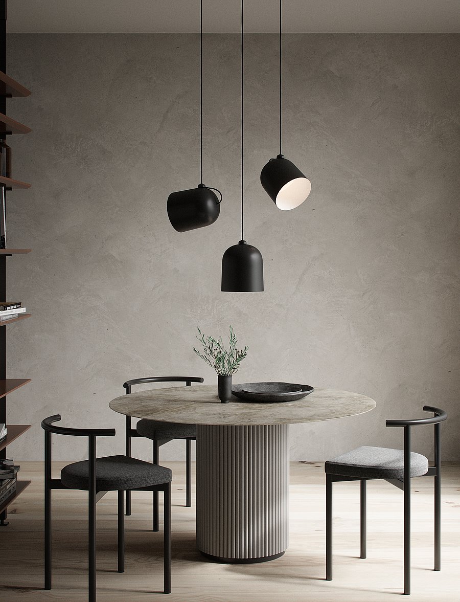 Design For The People - Angle | Pendant | E27 - pendellampen - black - 0