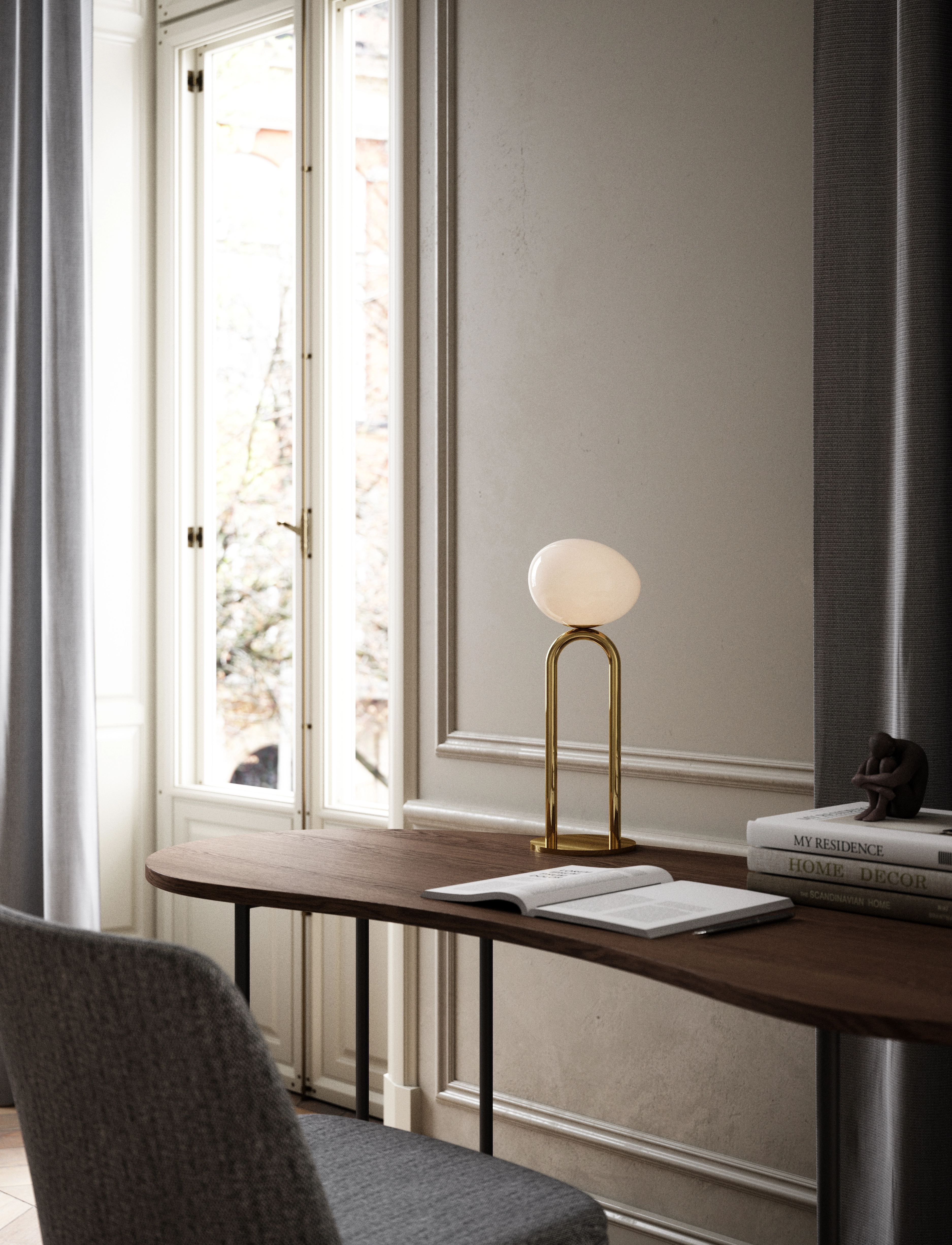 Design For The People - Shapes | Bordslampa - fönsterlampor - brass - 3