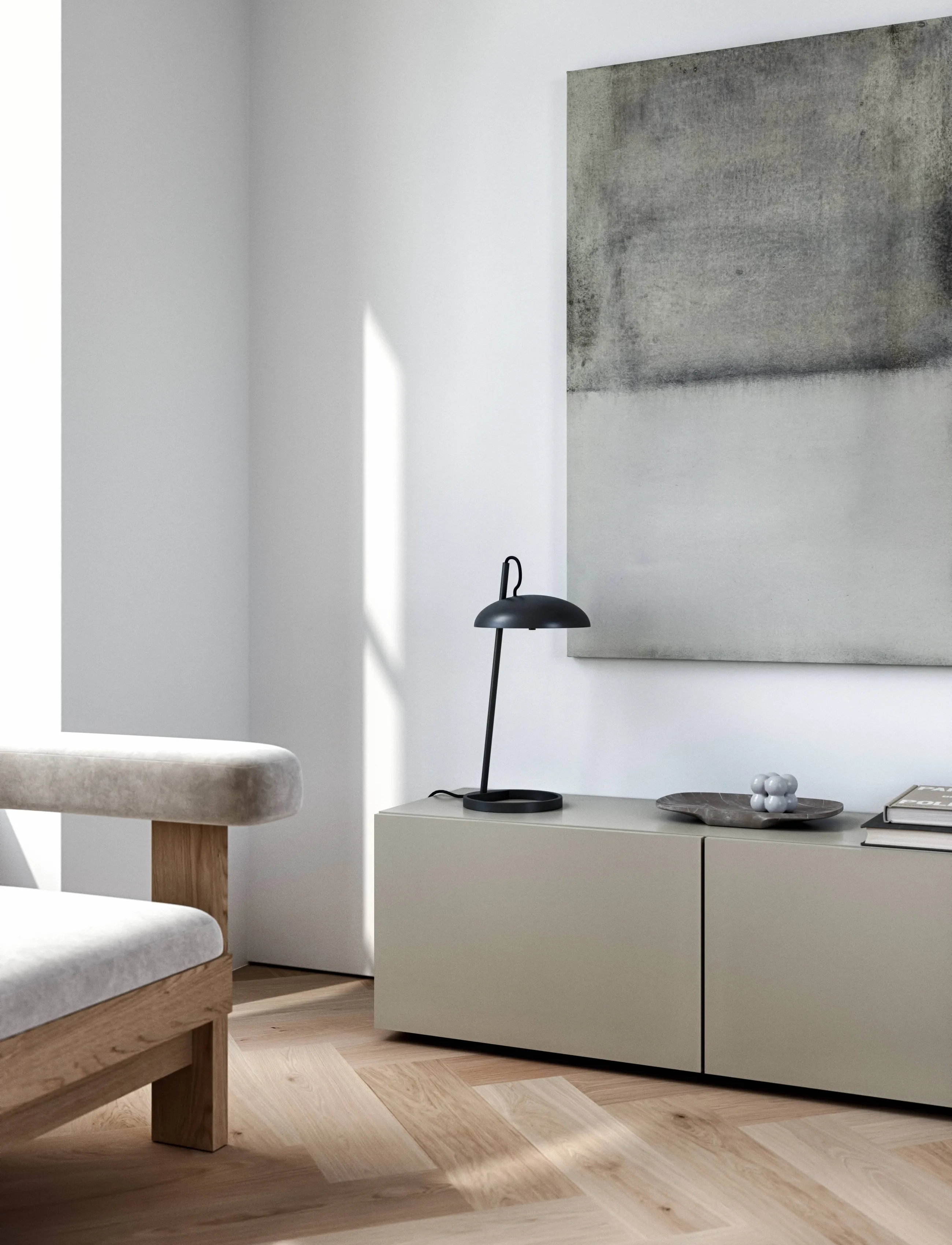 Design For The People Versale | Bordlampe, H45 cm, Lamps, Schwarz - Table Homeware