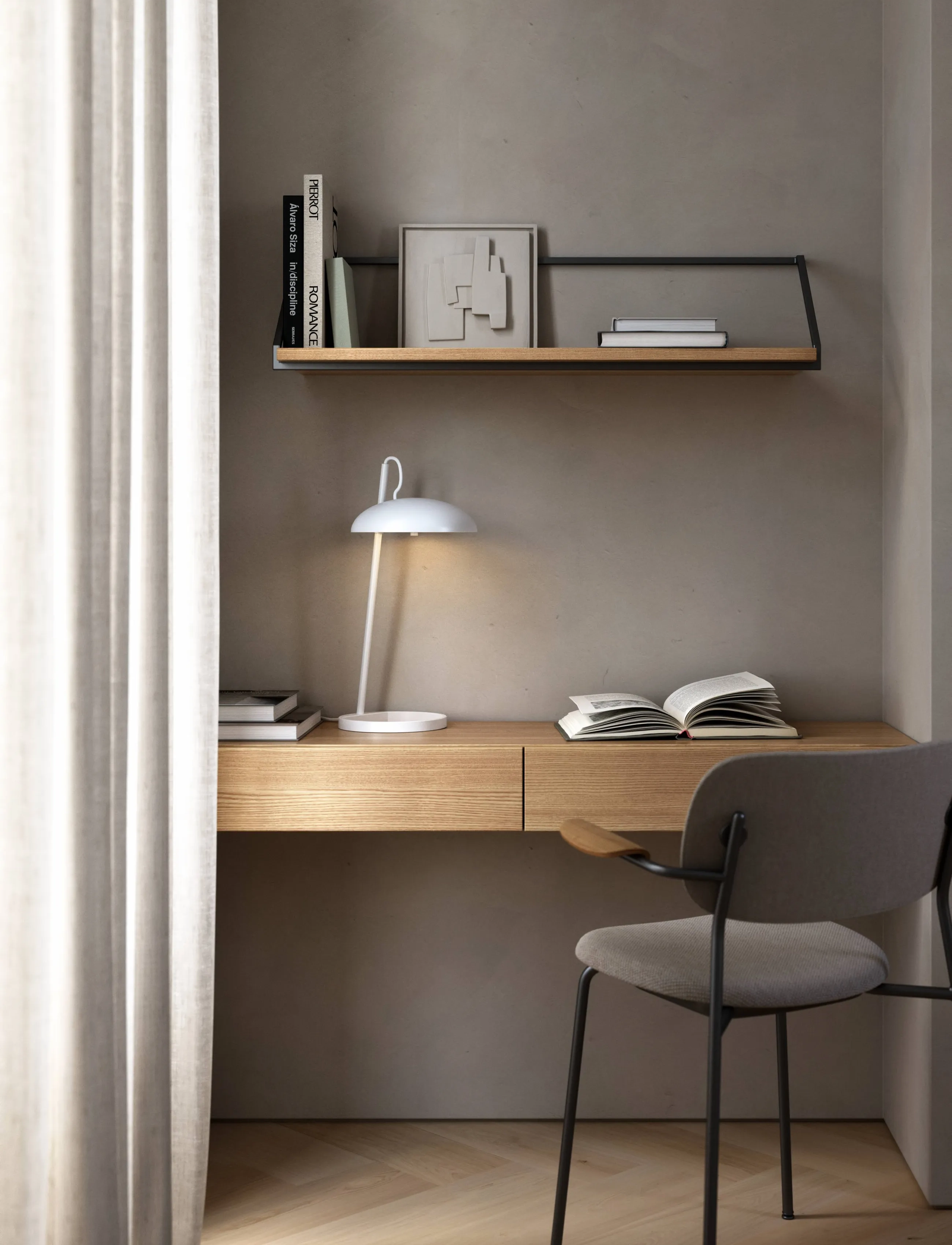 Design For The People Versale | Bordlampe, H22 cm, Lamps, Weiß - Table Homeware