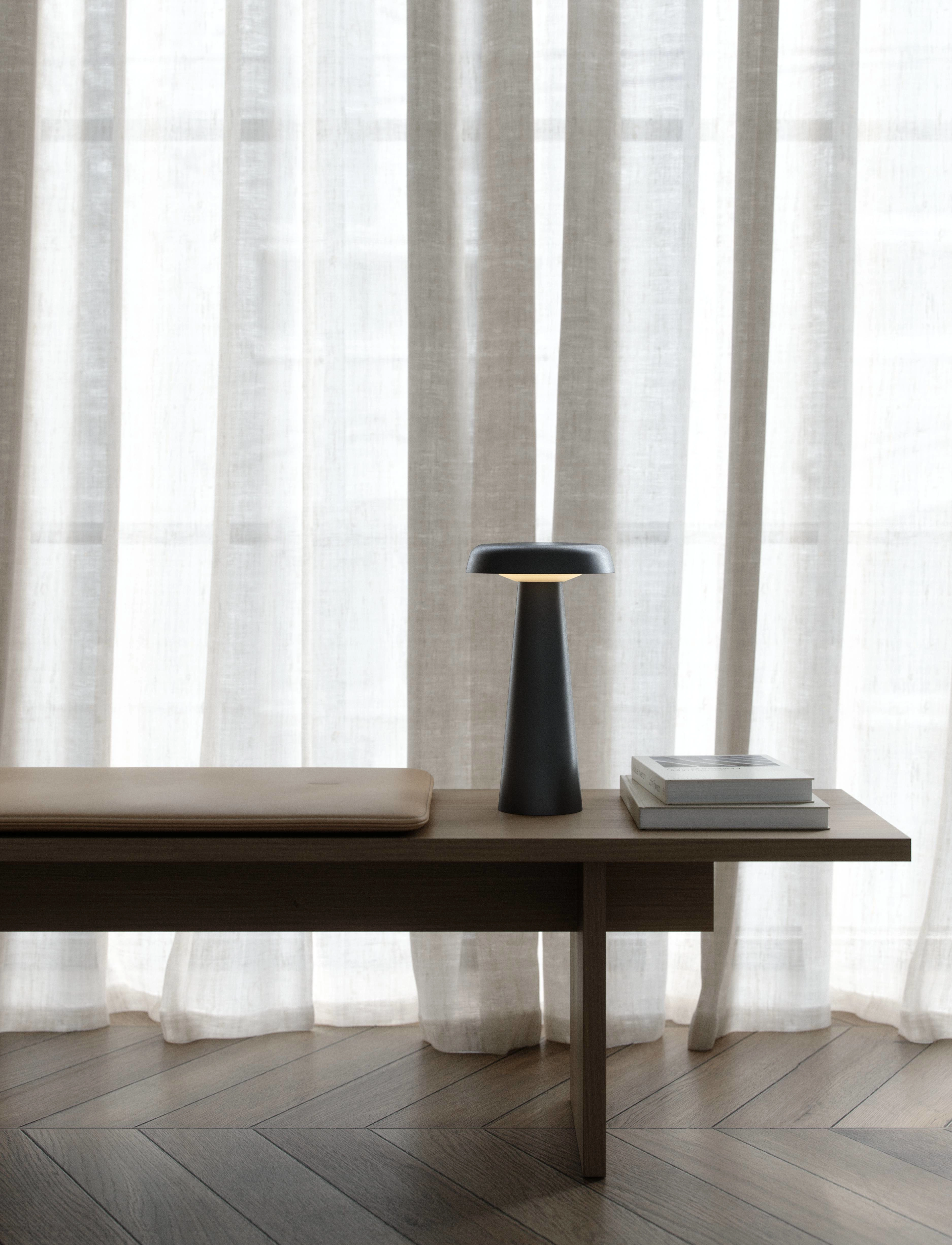 Design For The People Arcello | Bordlampe, Ø14.0X25 cm, Lamps, Grau - Table Homeware
