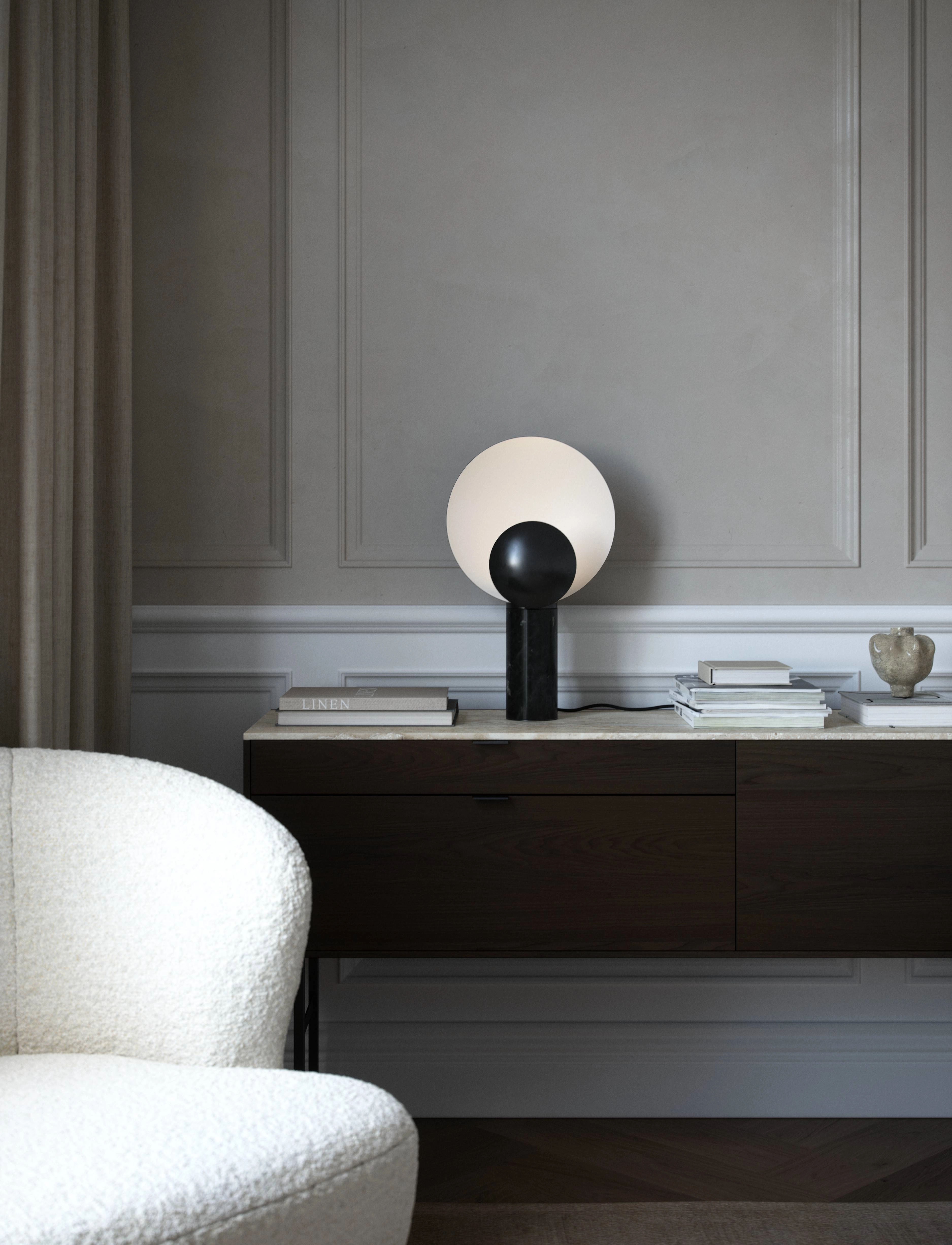 Design For The People Caché | Bordlampe, Ø30X49 cm, Lamps, Schwarz - Table Homeware