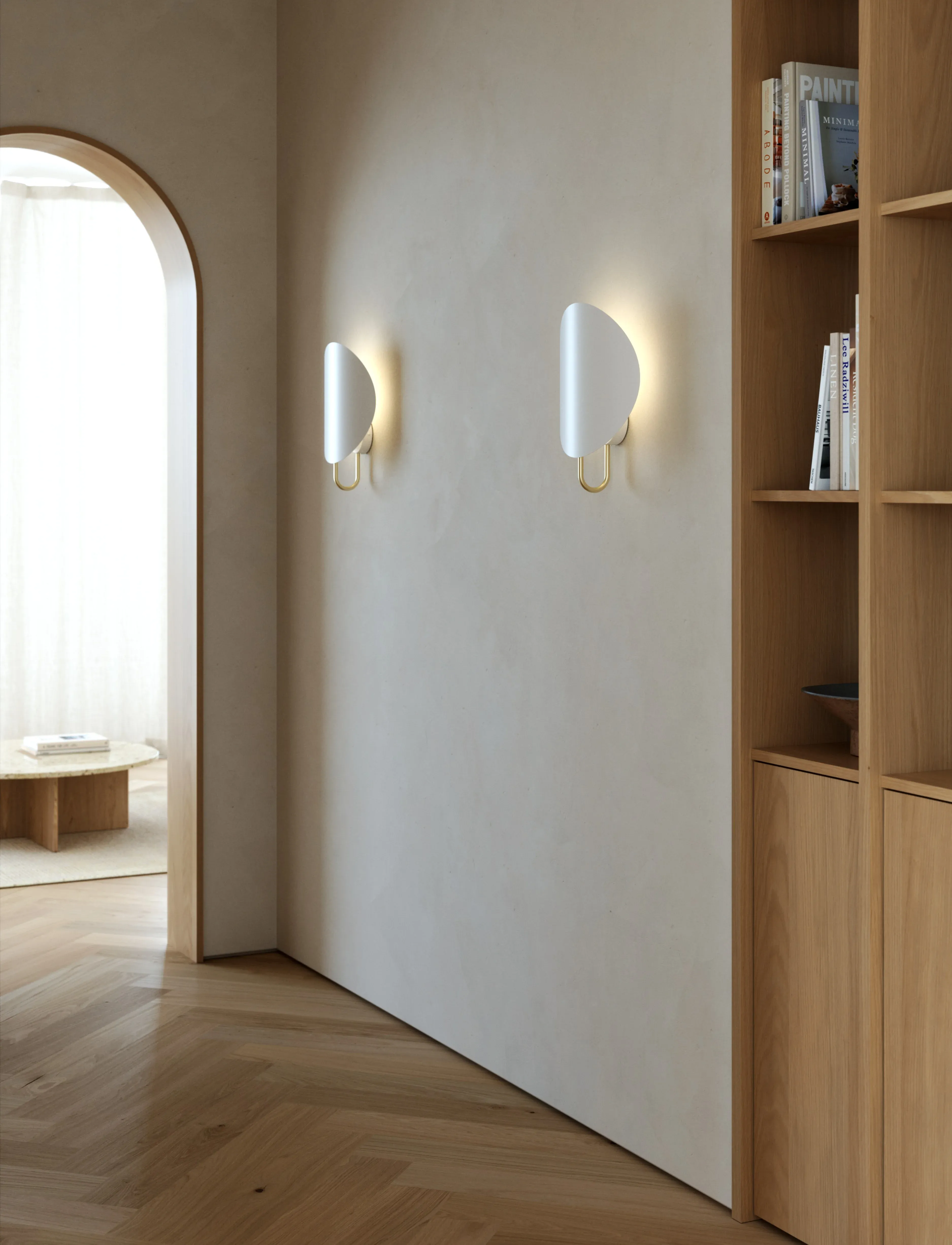 Design For The People - Spargo | Wall light - wall lamps - white/brass - 4