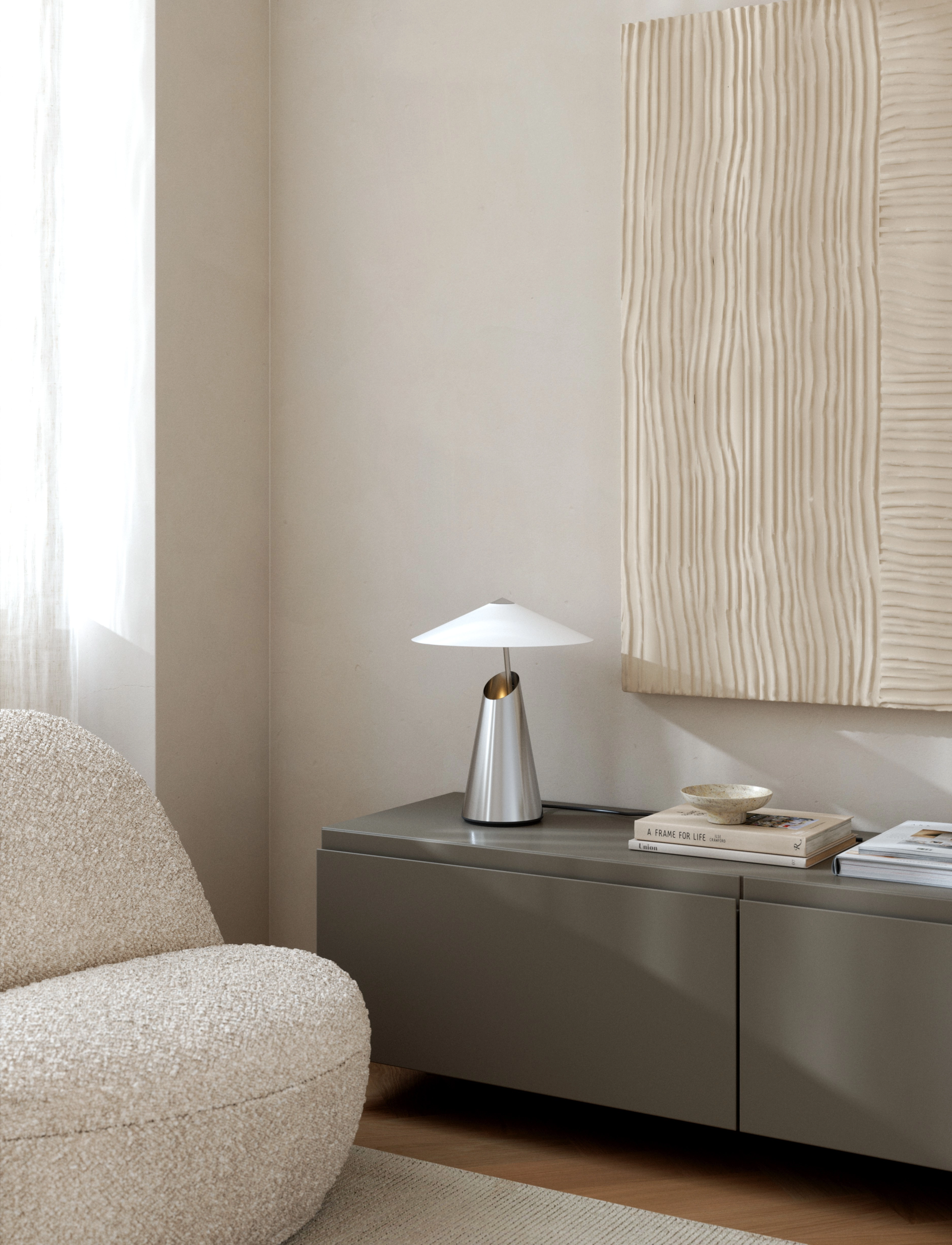 Design For The People Taido | Bord, H38 cm, Silver, Lamper > Bordlamper, Unisex