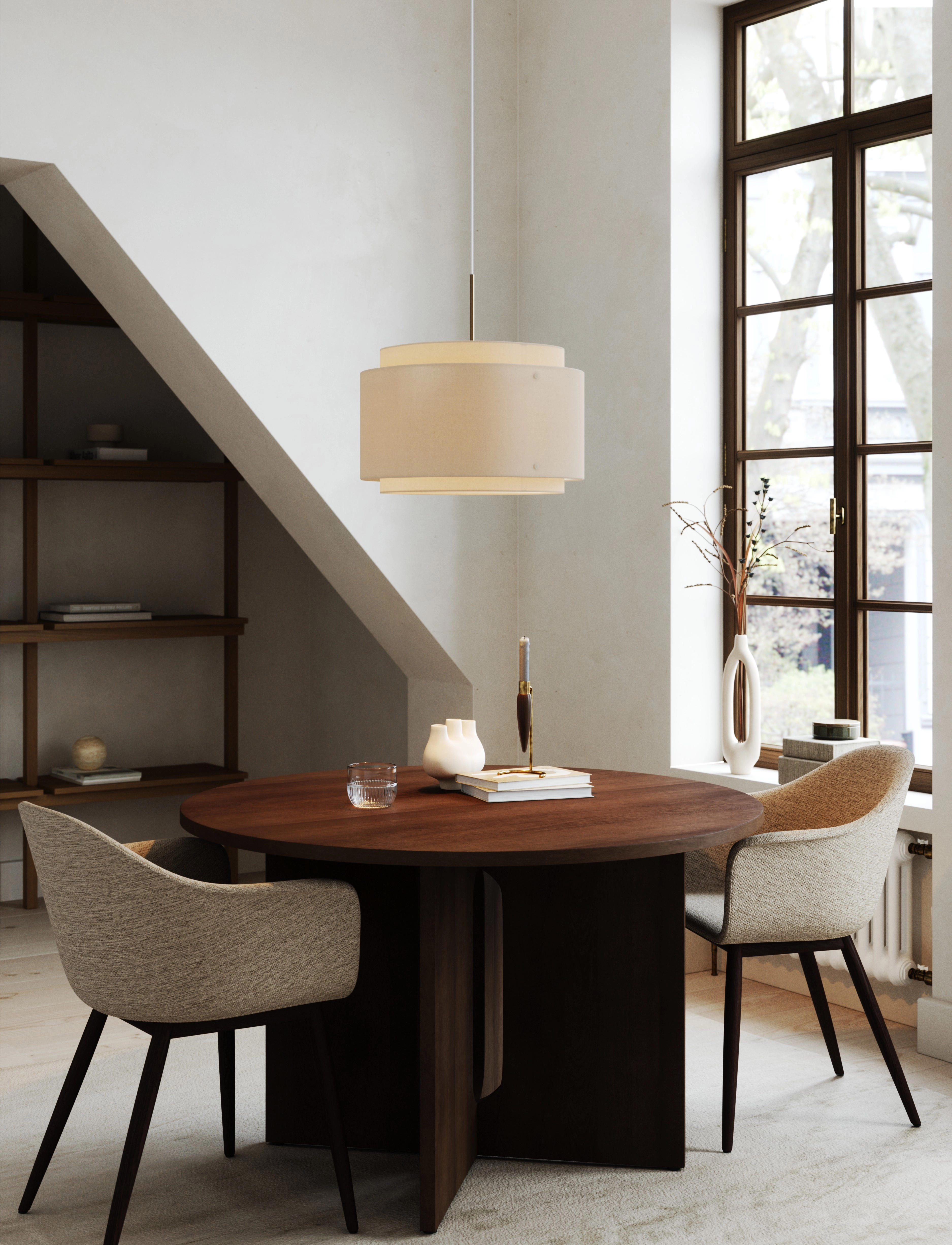 Design For The People Takai | Pendel, Ø 45 cm, Ceiling Lamps, Beige - Pendant Homeware