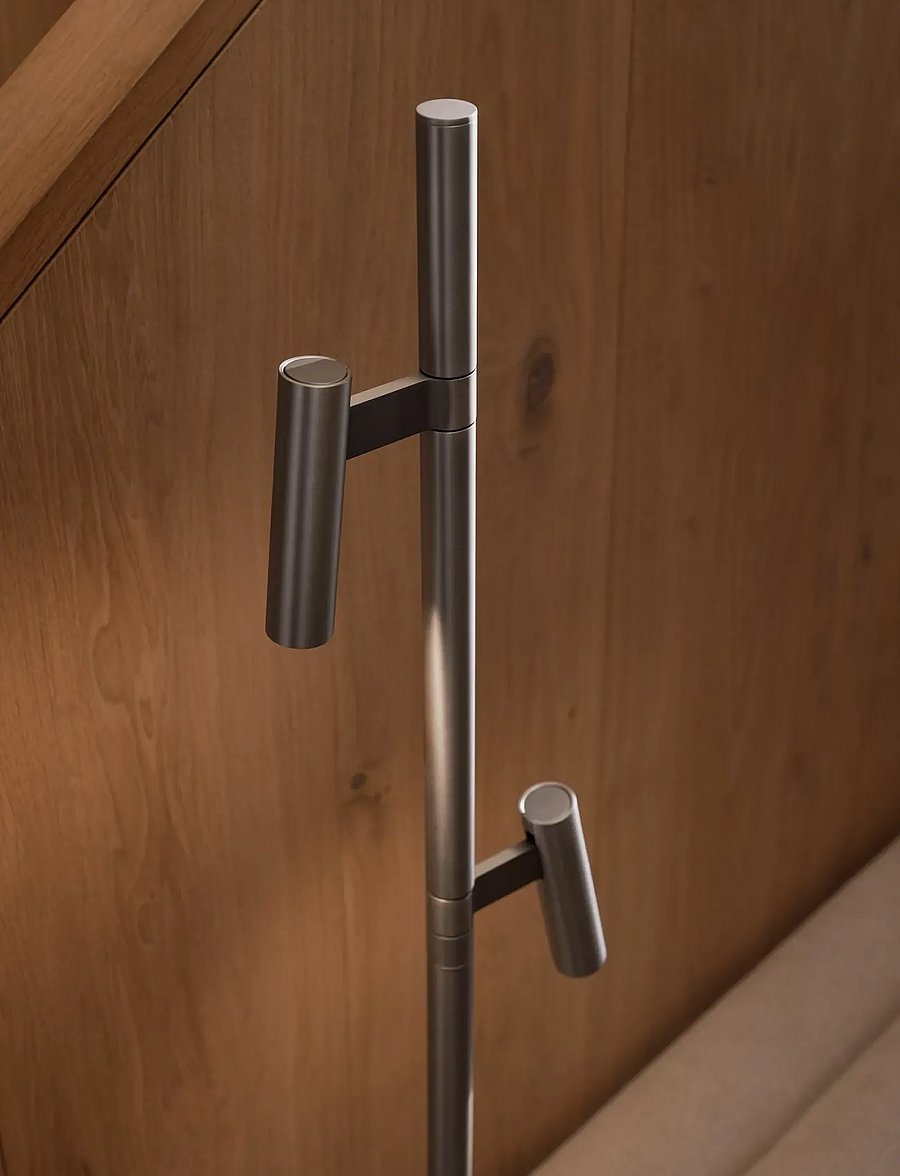 Design For The People - Makoto | Floor lamp - põrandalambid - satin chrome - 3