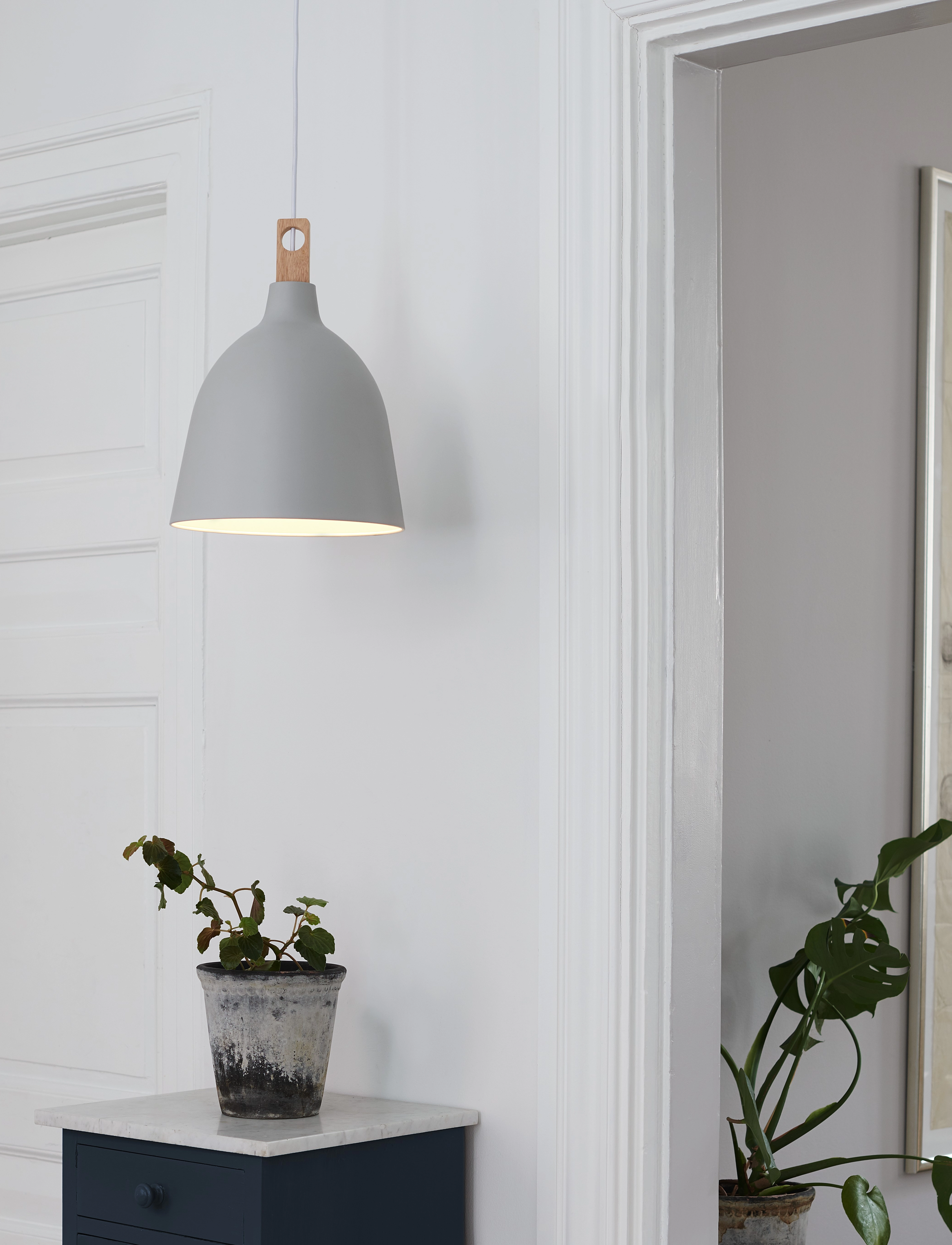 Design For The People Moku | Pendel Hvid/Telegrå, Ø 29 cm, Ceiling Lamps, Weiß - Pendant Homeware