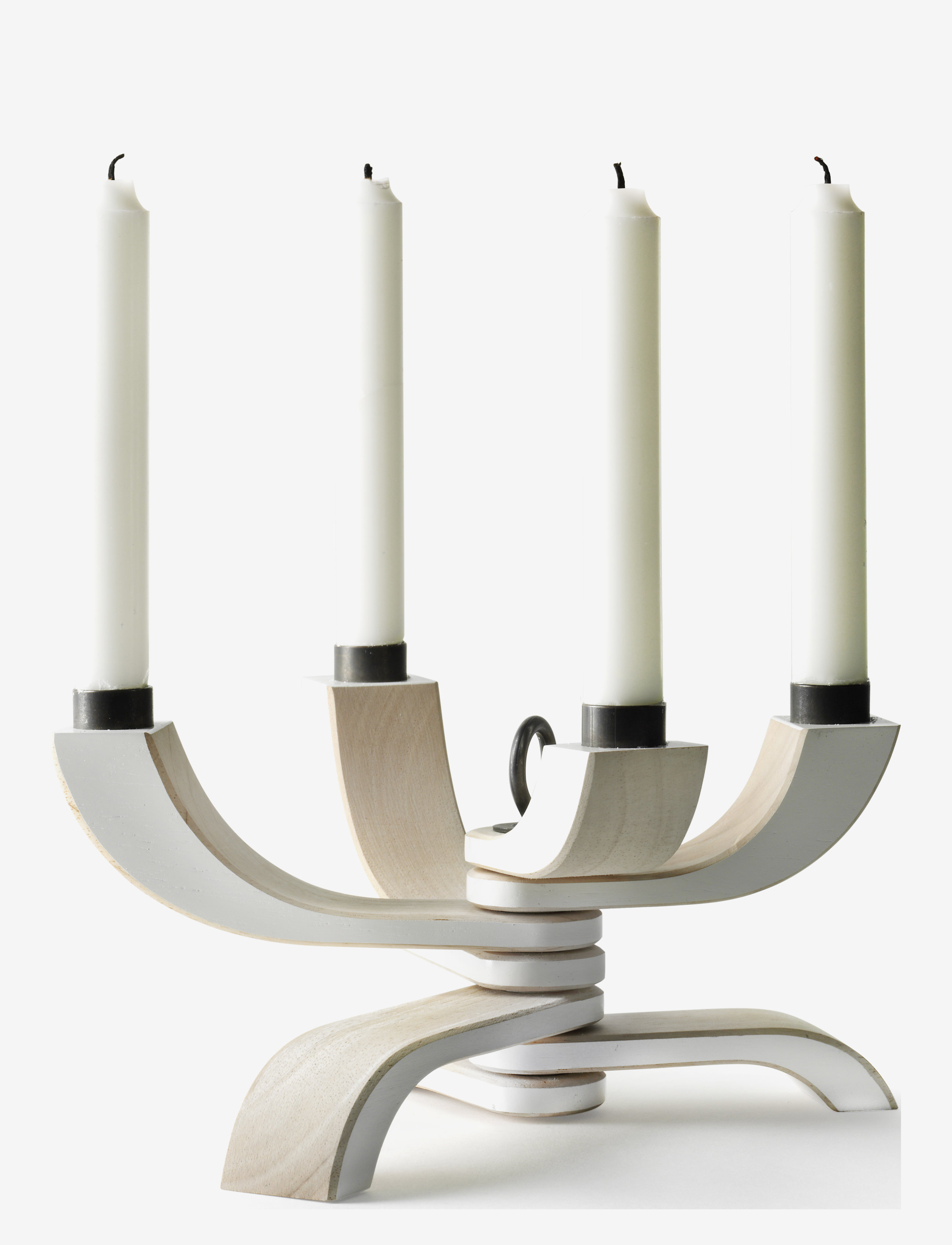 Design House Stockholm Nordic Light 4-arms Candleholder - Interiør - WHITE / white