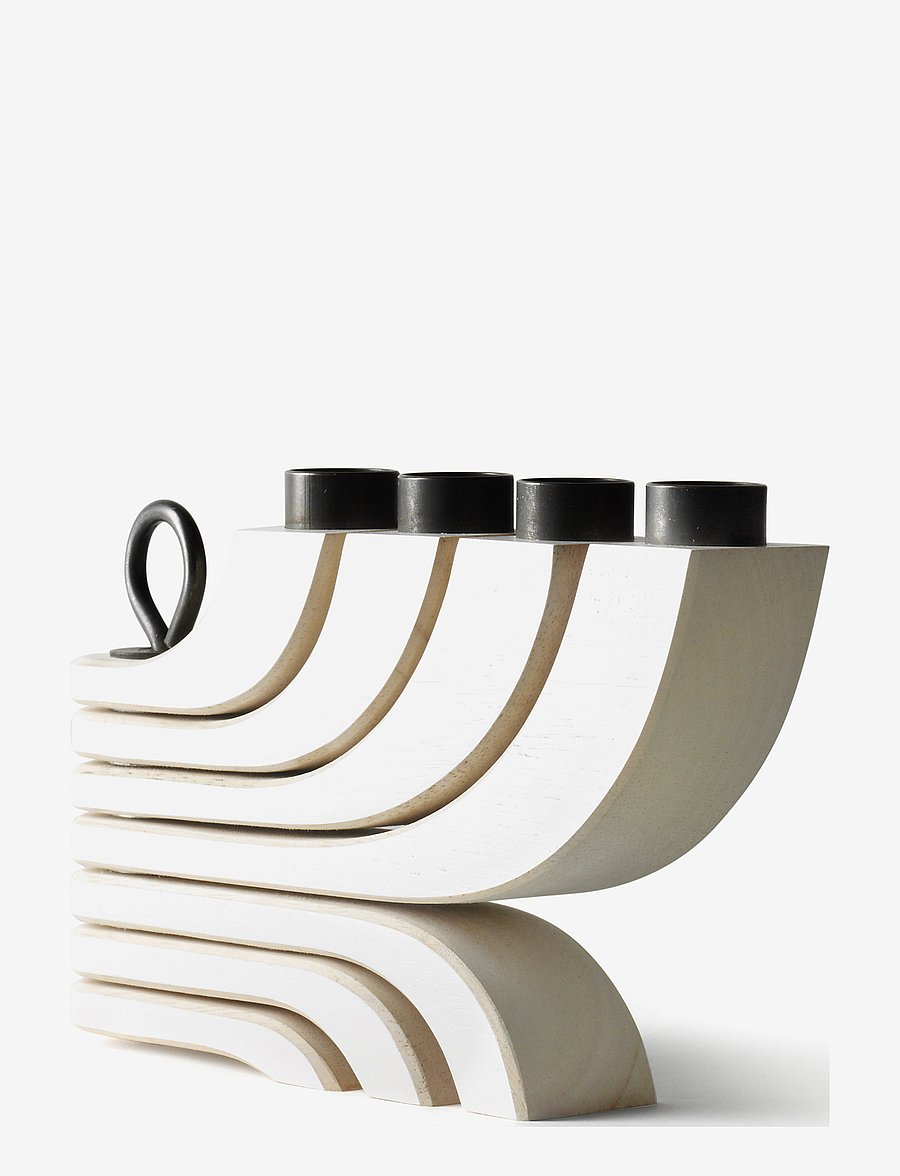 Design House Stockholm - Nordic Light 4-arms Candleholder - kerzenständer - white - 2