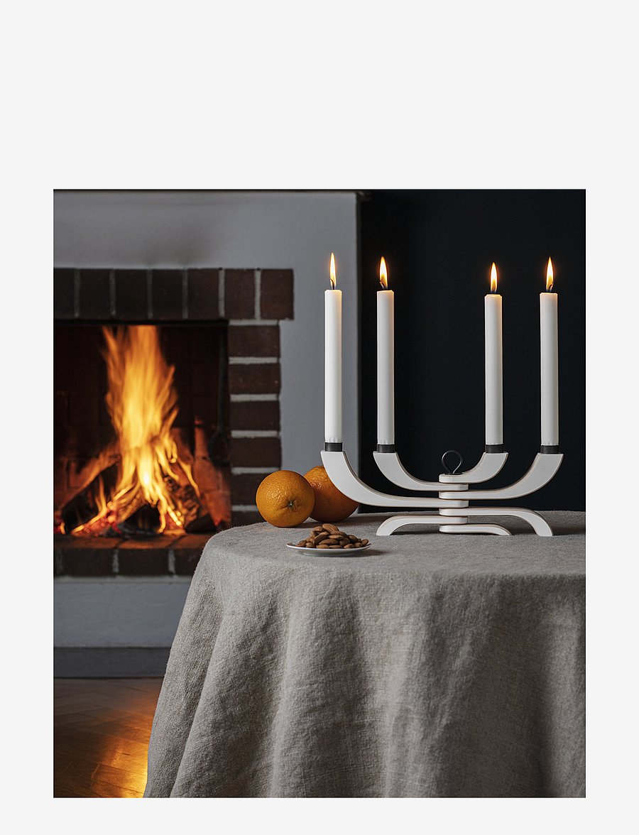 Design House Stockholm - Nordic Light 4-arms Candleholder - kerzenständer - white - 3