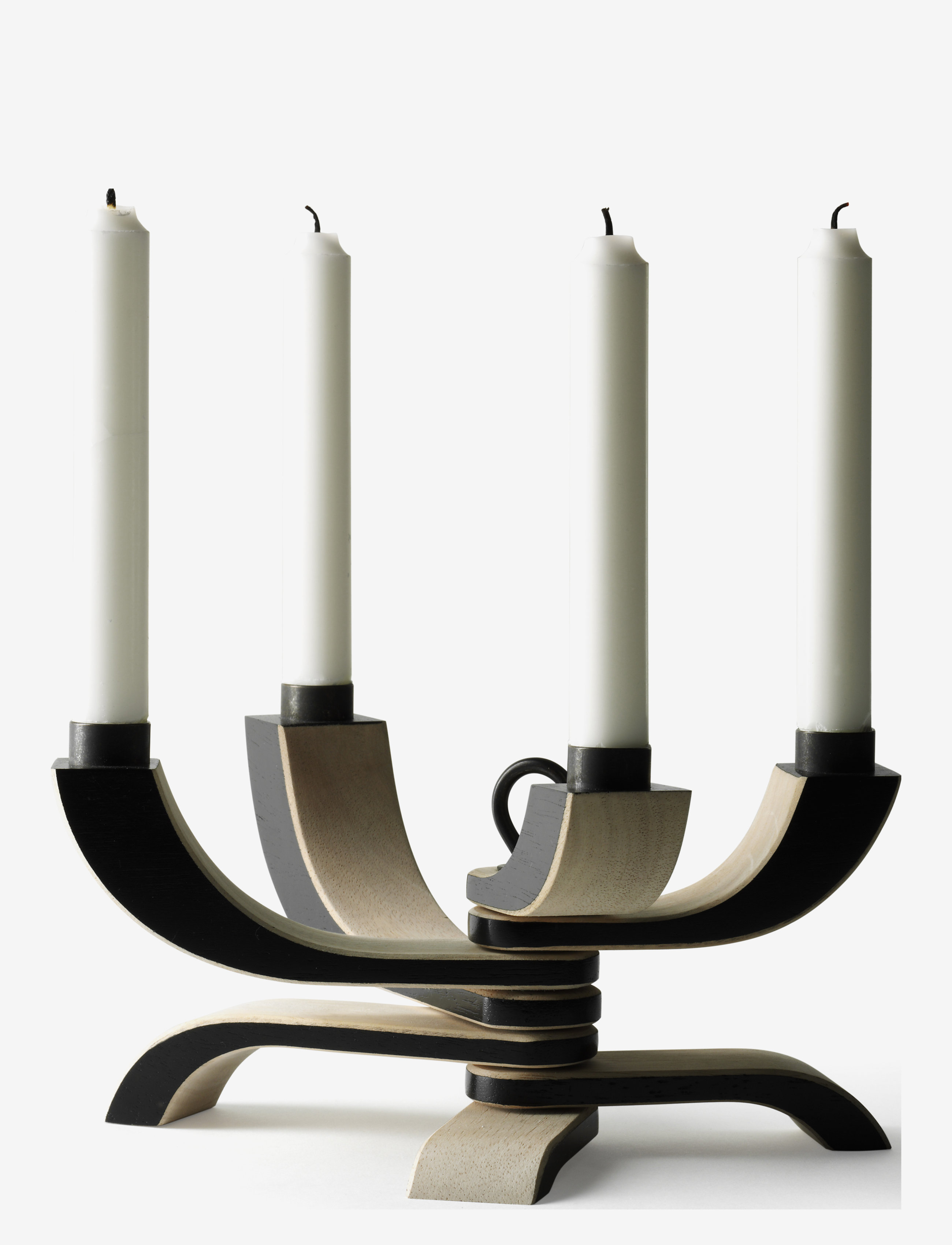 Design House Stockholm Nordic Light 4-arms Candleholder - Ljusstakar - BLACK / black