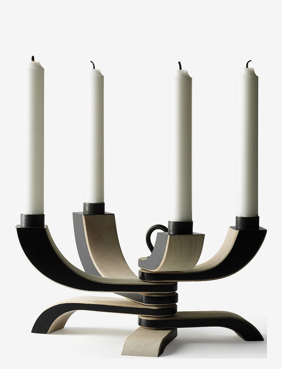 Design House Stockholm - Nordic Light 4-arms Candleholder - küünlajalad - black - 1