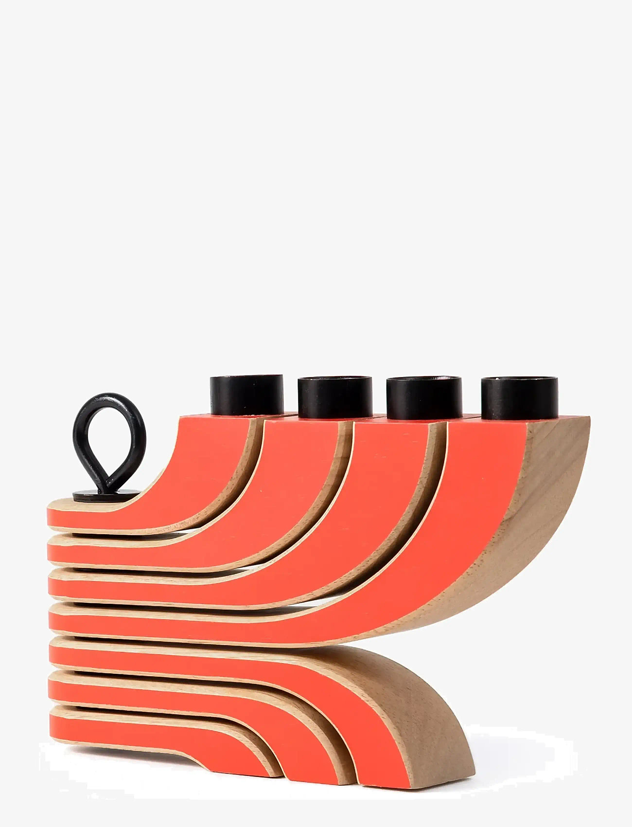 Design House Stockholm - Nordic Light 4-Arms - svečturi - red - 2
