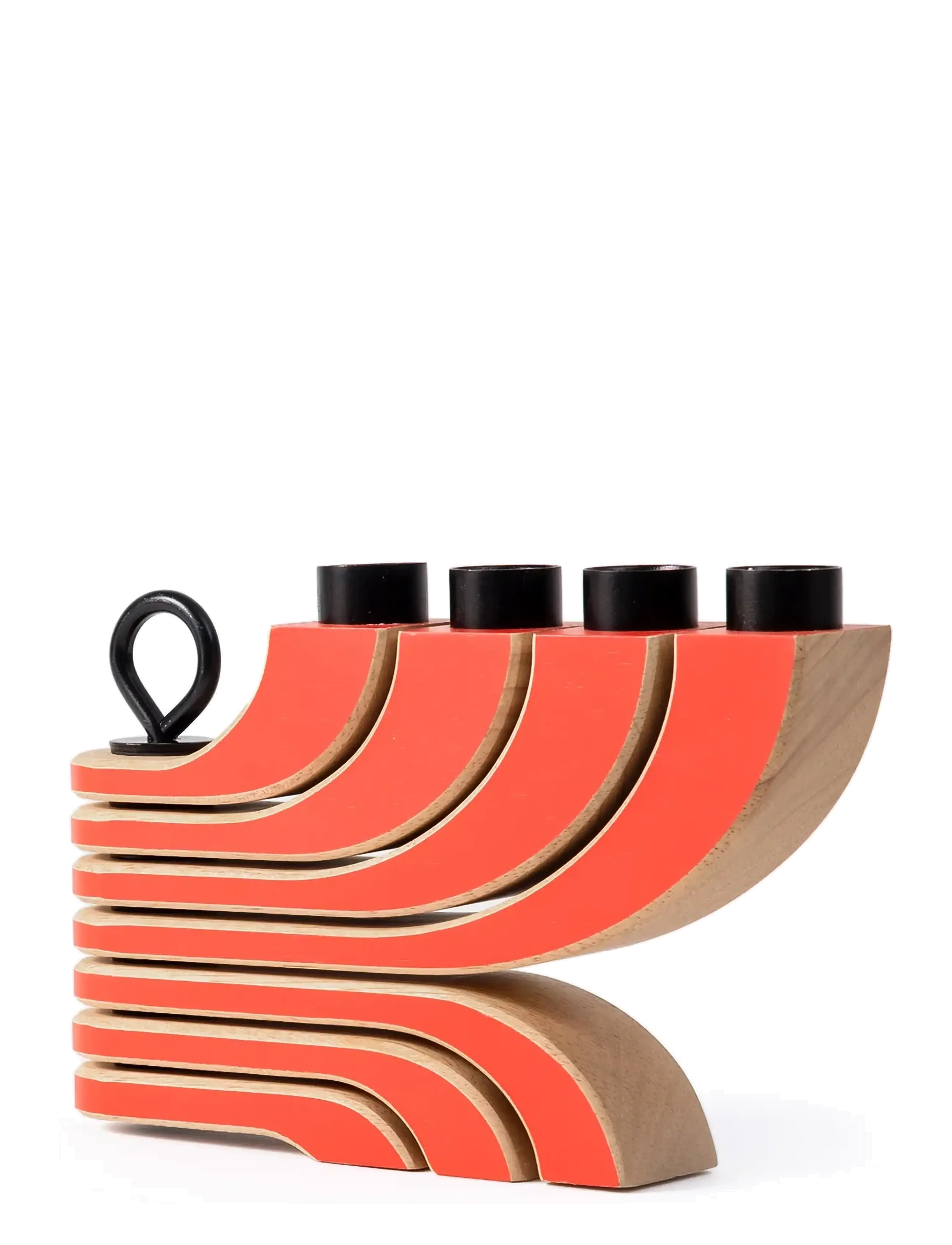 Design House Stockholm - Nordic Light 4-Arms - ljusstakar - red - 2