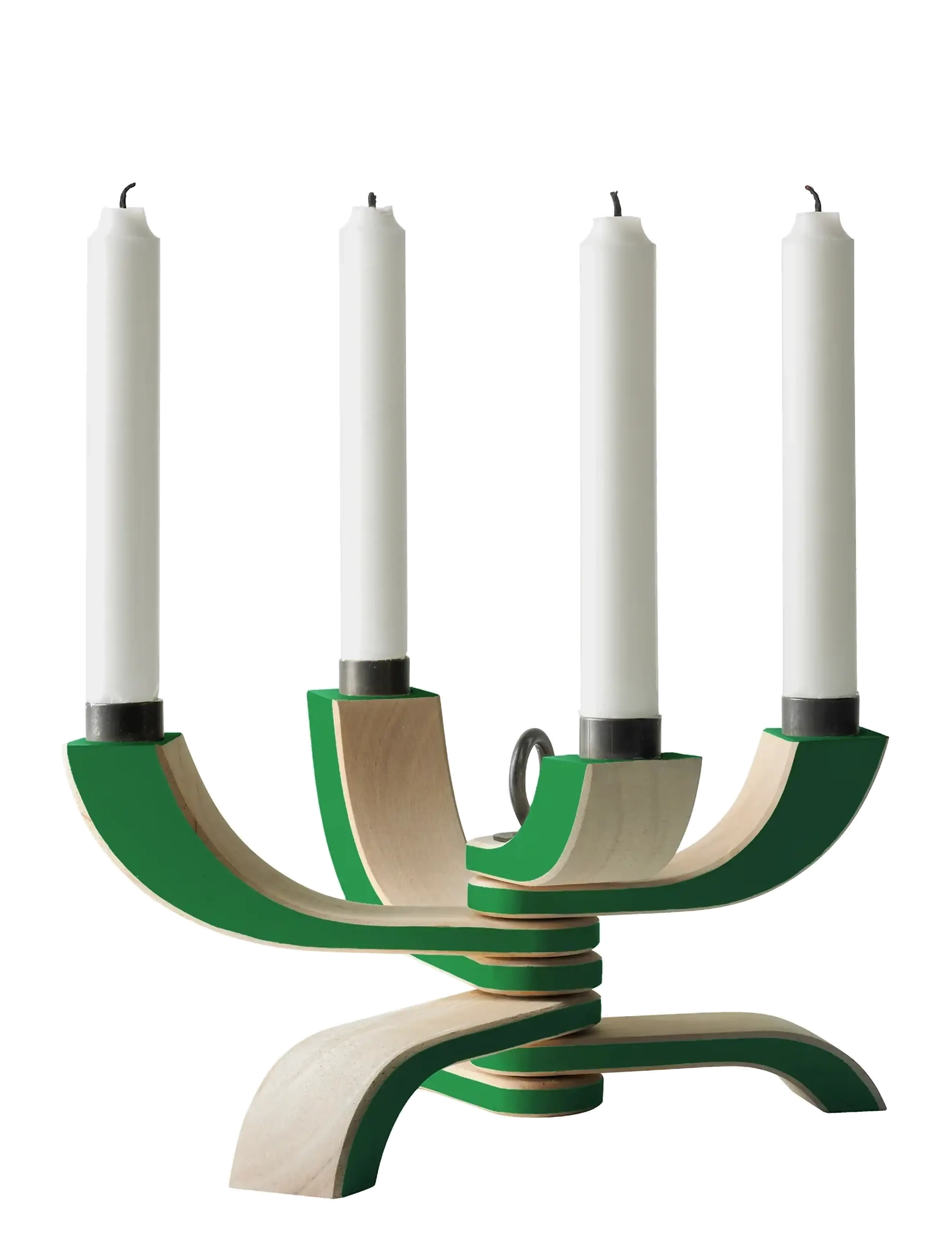 Design House Stockholm Nordic Light 4-Arms, Lysestage, Grøn, Str: ONE SIZE