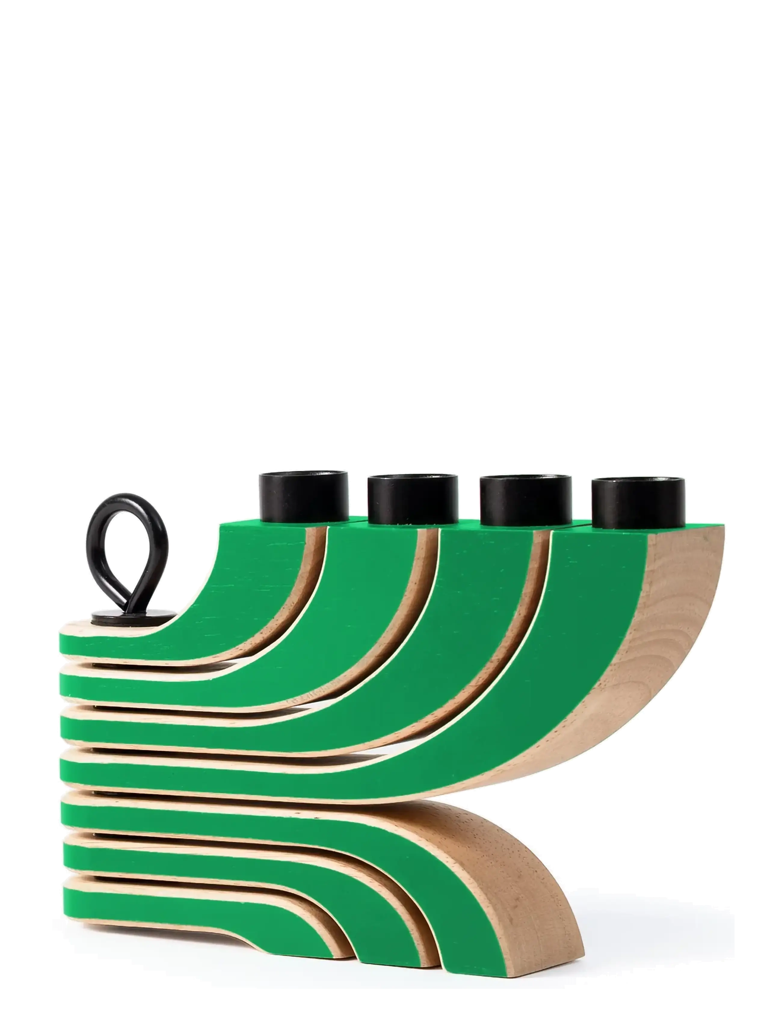 Design House Stockholm - Nordic Light 4-Arms - lysestager - green - 2