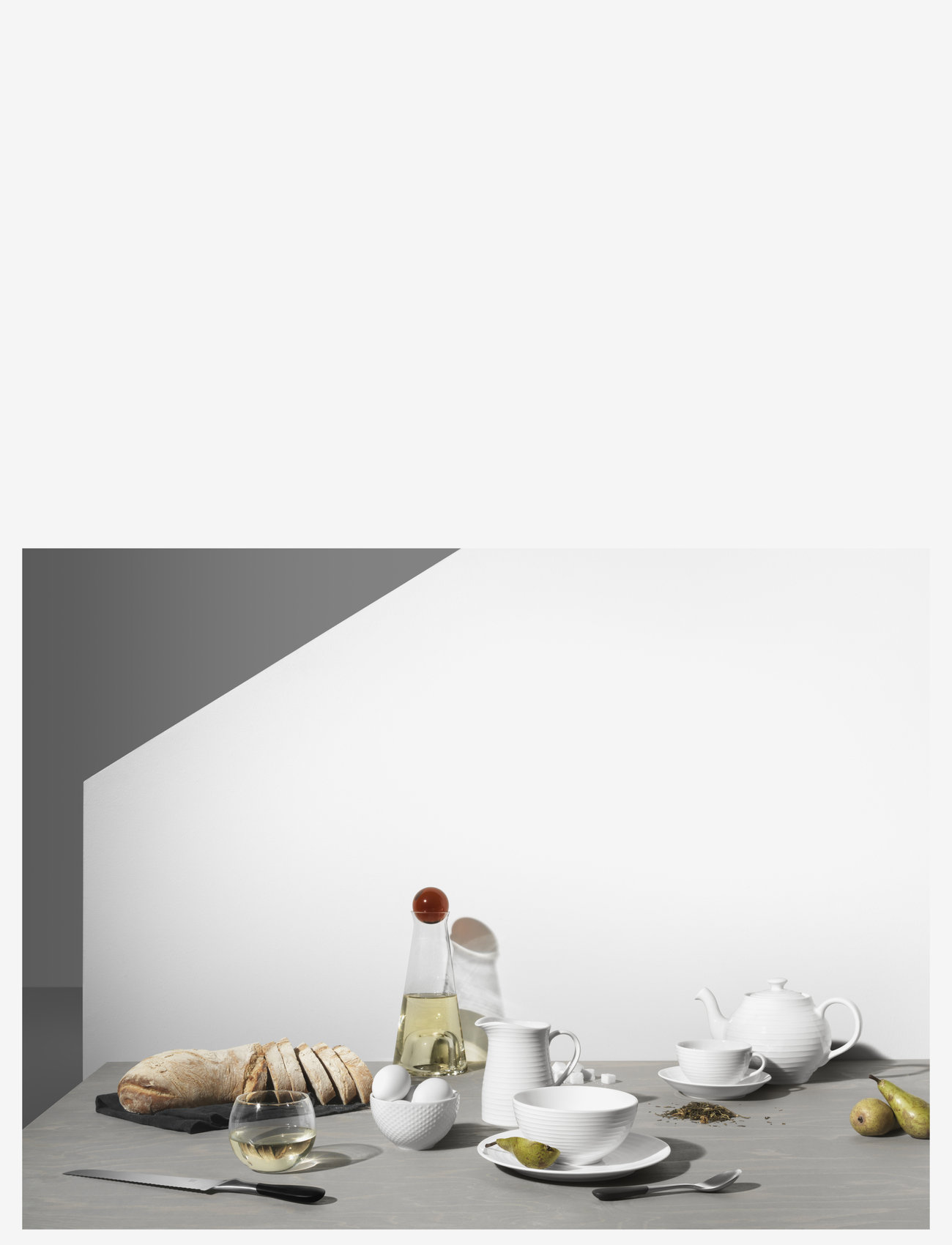 Design House Stockholm - Blond mug - laveste priser - white/stripe - 1