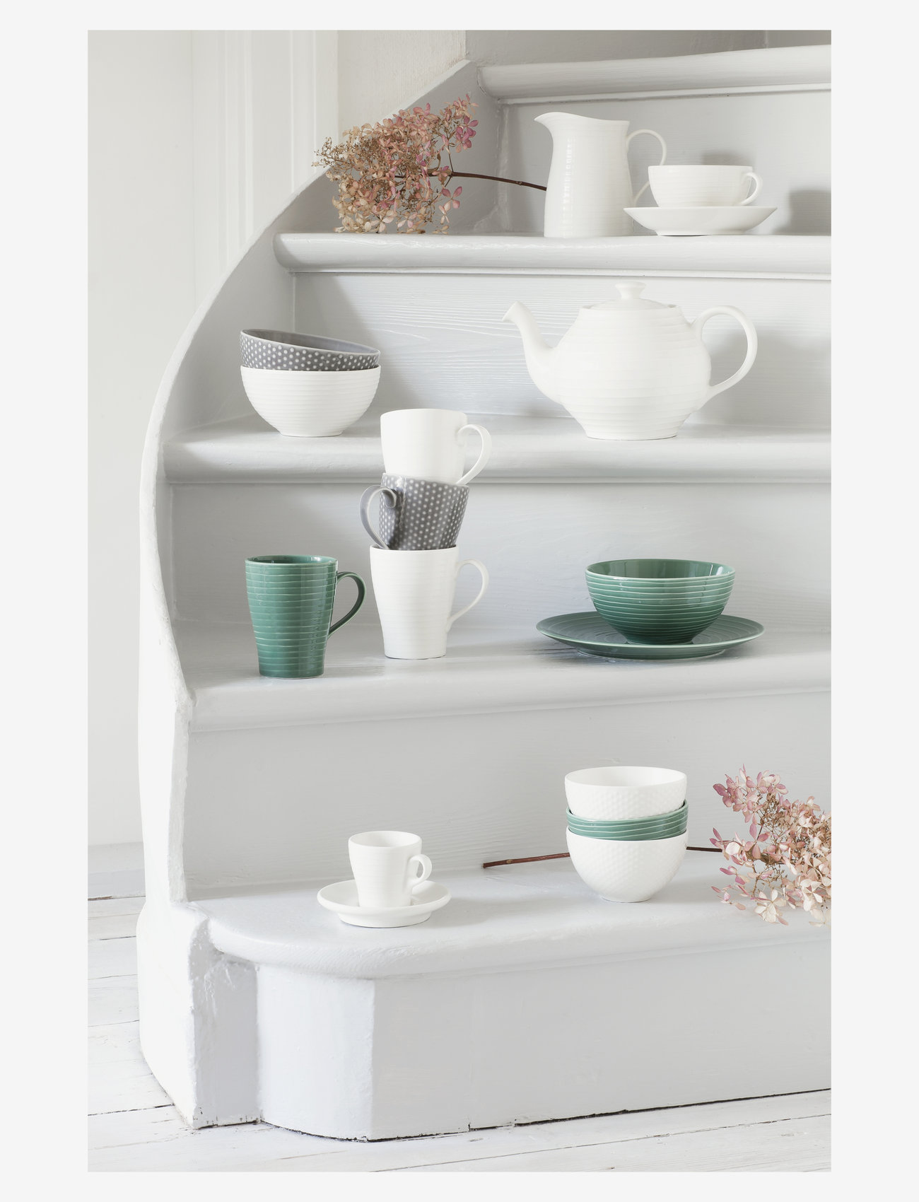 Design House Stockholm - Blond Plate - laagste prijzen - white/stripe - 1