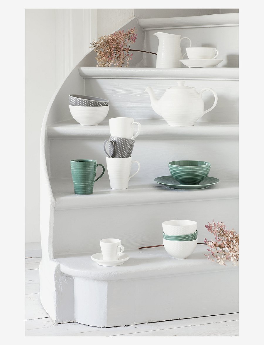 Design House Stockholm - Blond Plate - frühstücksteller - white/stripe - 2