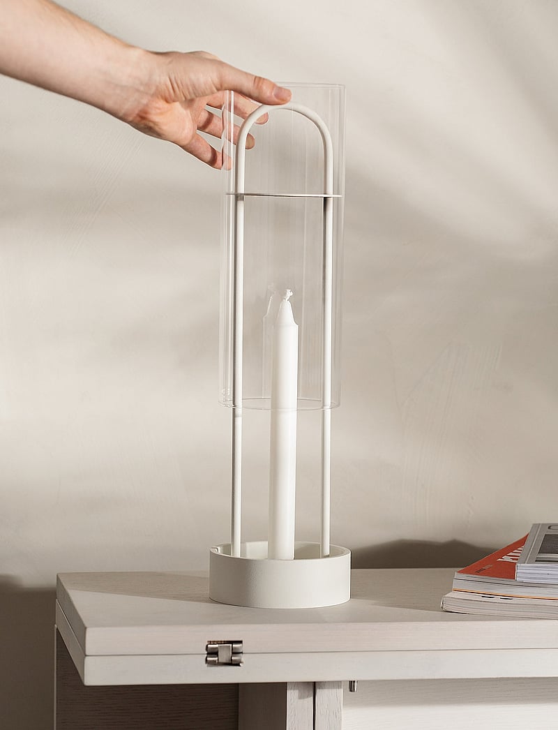 Design House Stockholm - Lotus lanterna - laternen - white - 0