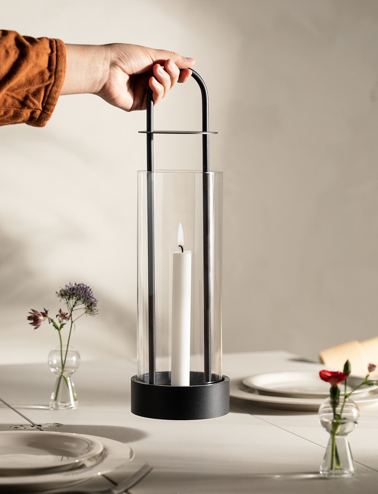 Design House Stockholm - Lotus lanterna - laternen - black - 4