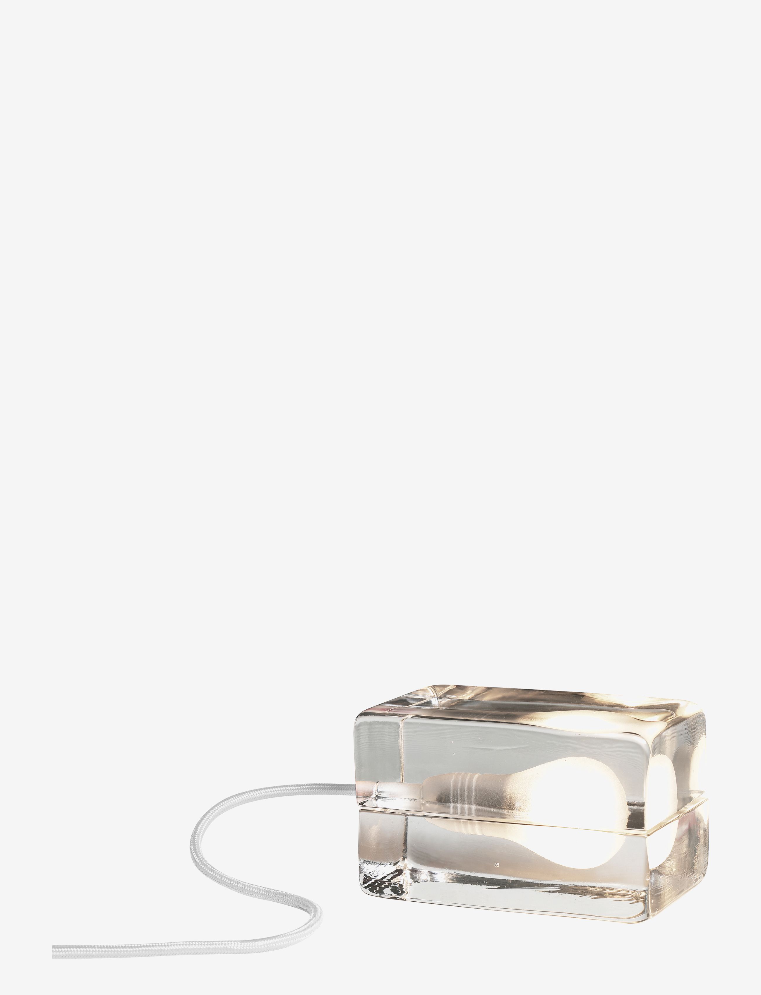 Design House Stockholm Block Lamp Textile Cord, Bordlampe, Nude, Str: ONE SIZE