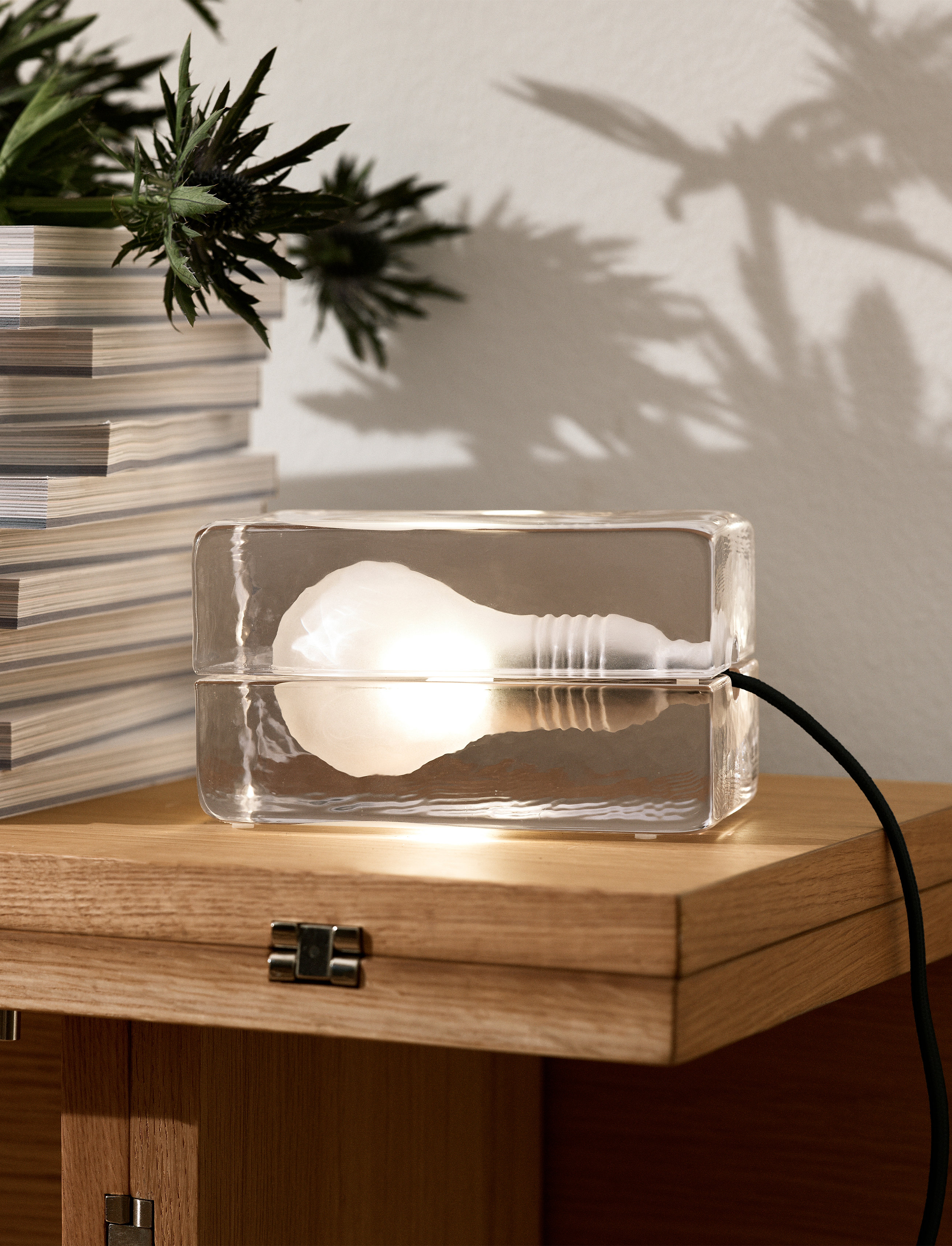 Design House Stockholm Block Lamp Textile Cord, One Size, Lamps, Nackt - Table Homeware