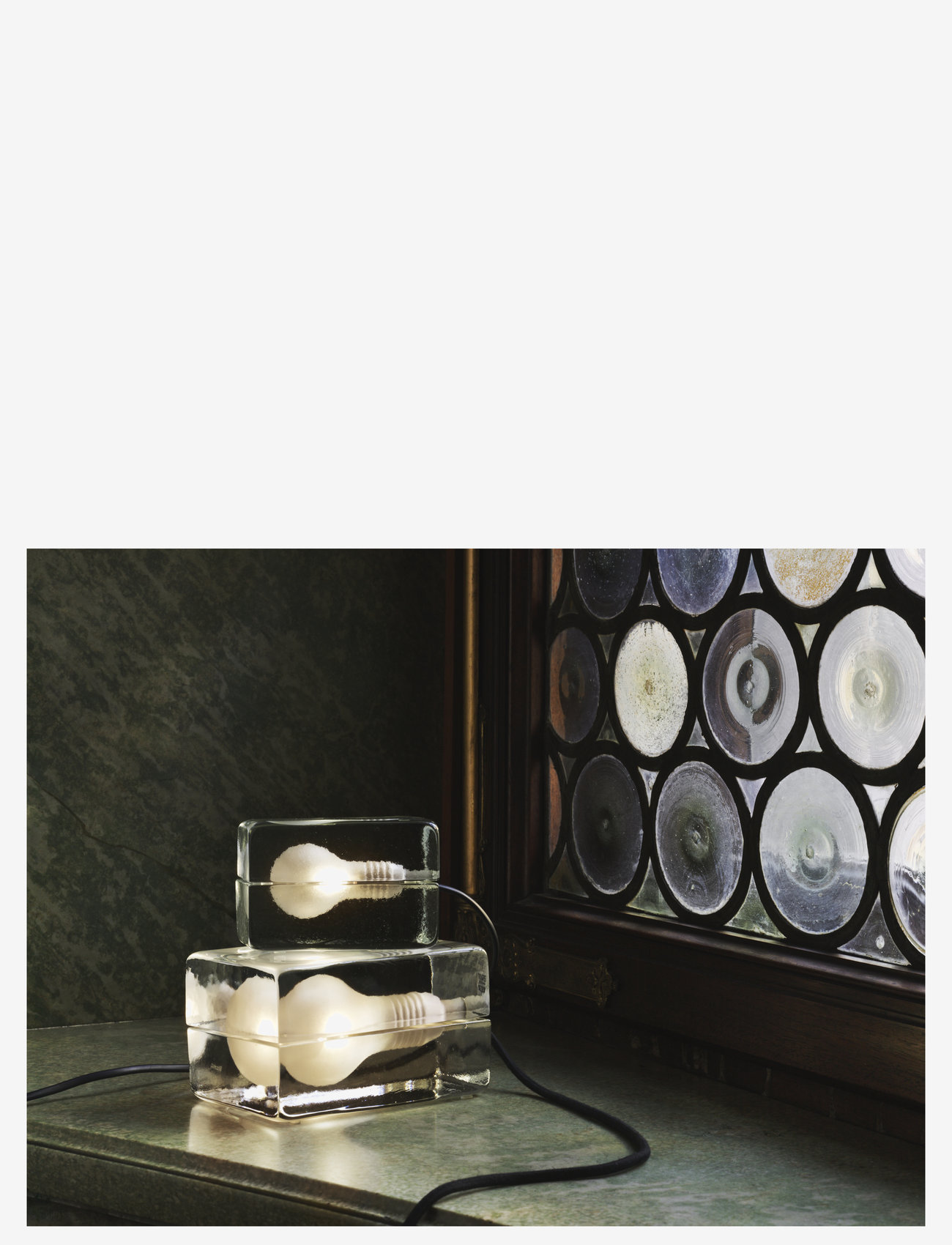 Design House Stockholm - Block Lamp Textile cord - versla eftir verði - black - 1