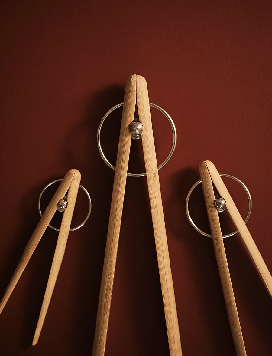 Design House Stockholm - Pick Up Wood Mini - zangen & pinzetten - bamboo - 0