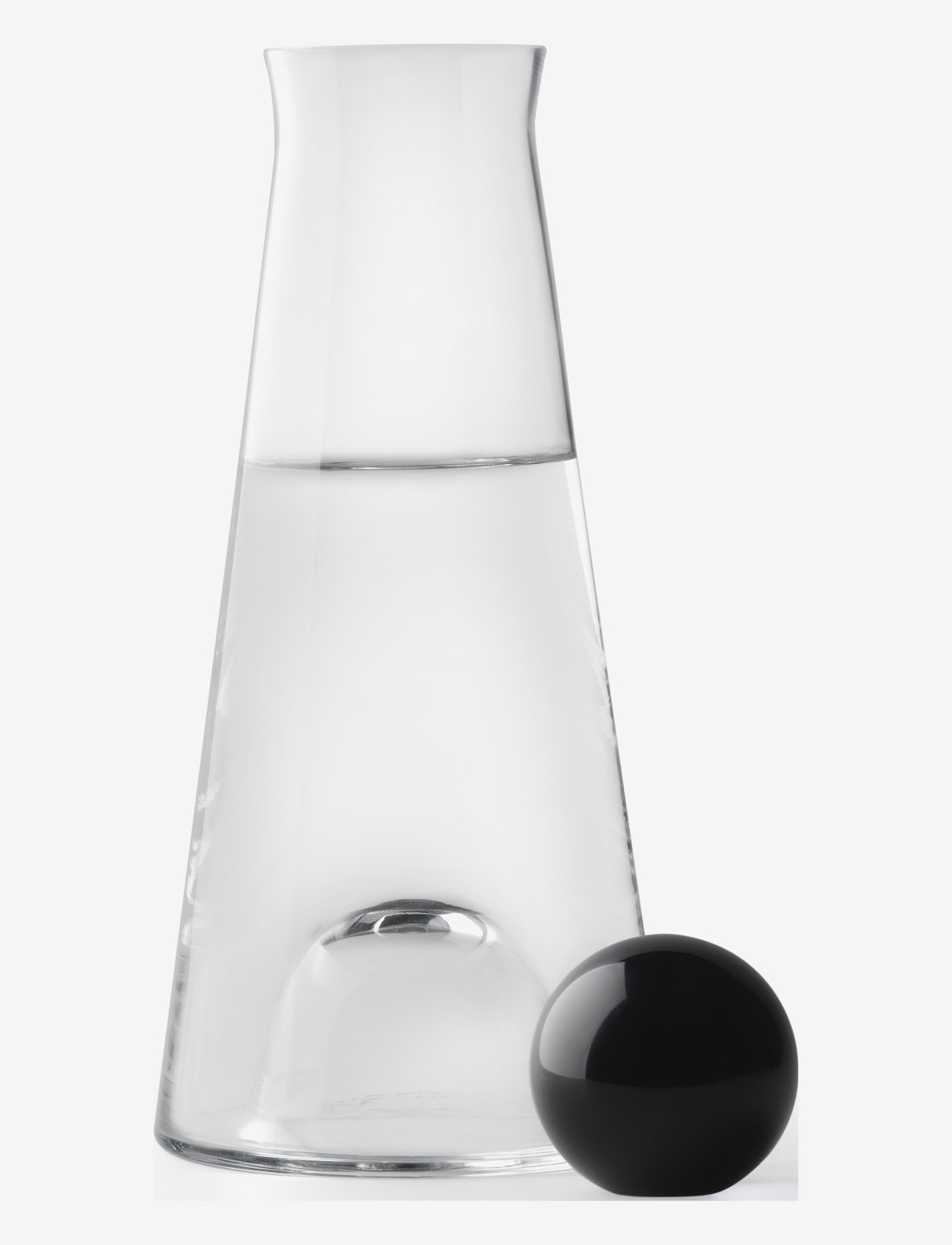 Design House Stockholm - Fia Carafe - vannkarafler - clear/black - 0