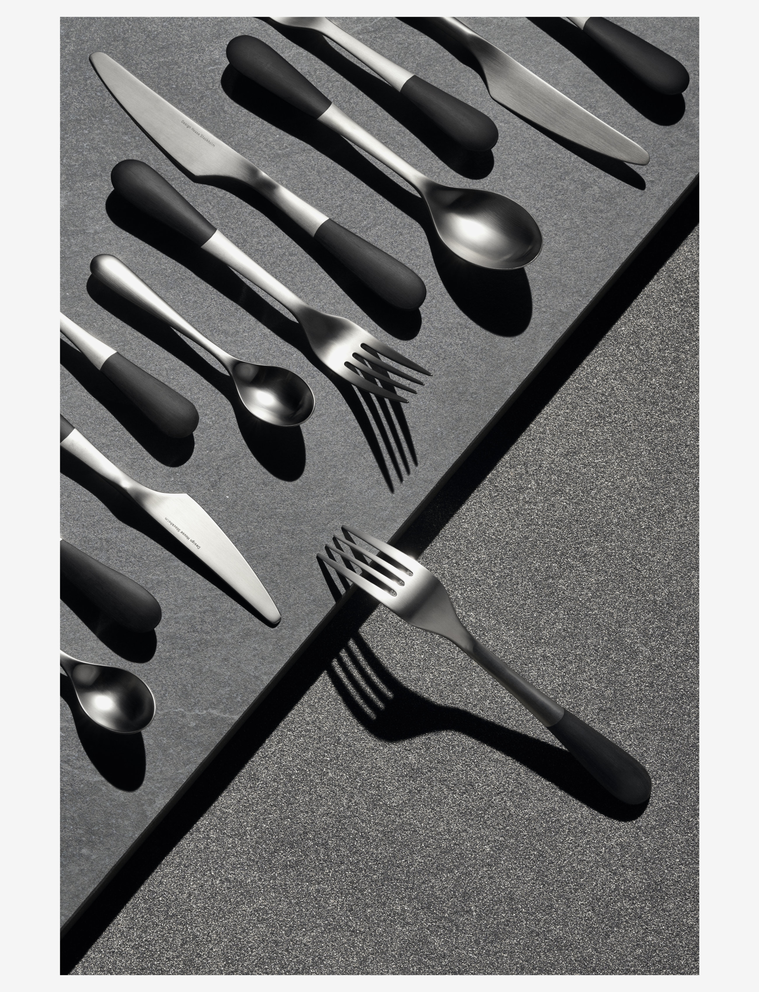 Design House Stockholm - Stockholm Fork dinner 2 pcs set - gafflar - clear - 1