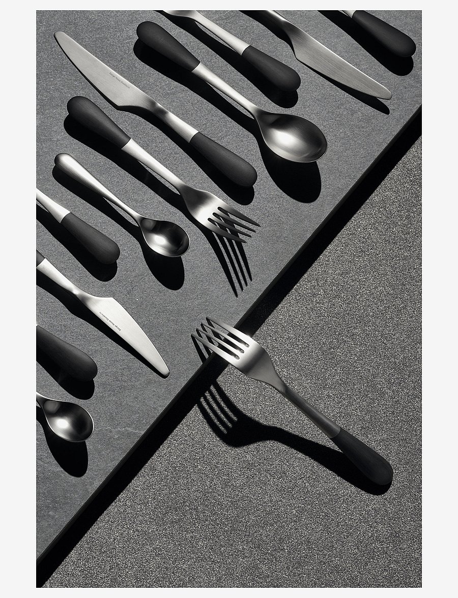 Design House Stockholm - Stockholm Fork dinner 2 pcs set - gabeln - clear - 1