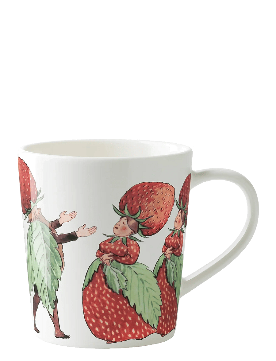 Design House Stockholm - The Strawberry Family Mug with handle - kohvitassid - multi - 1