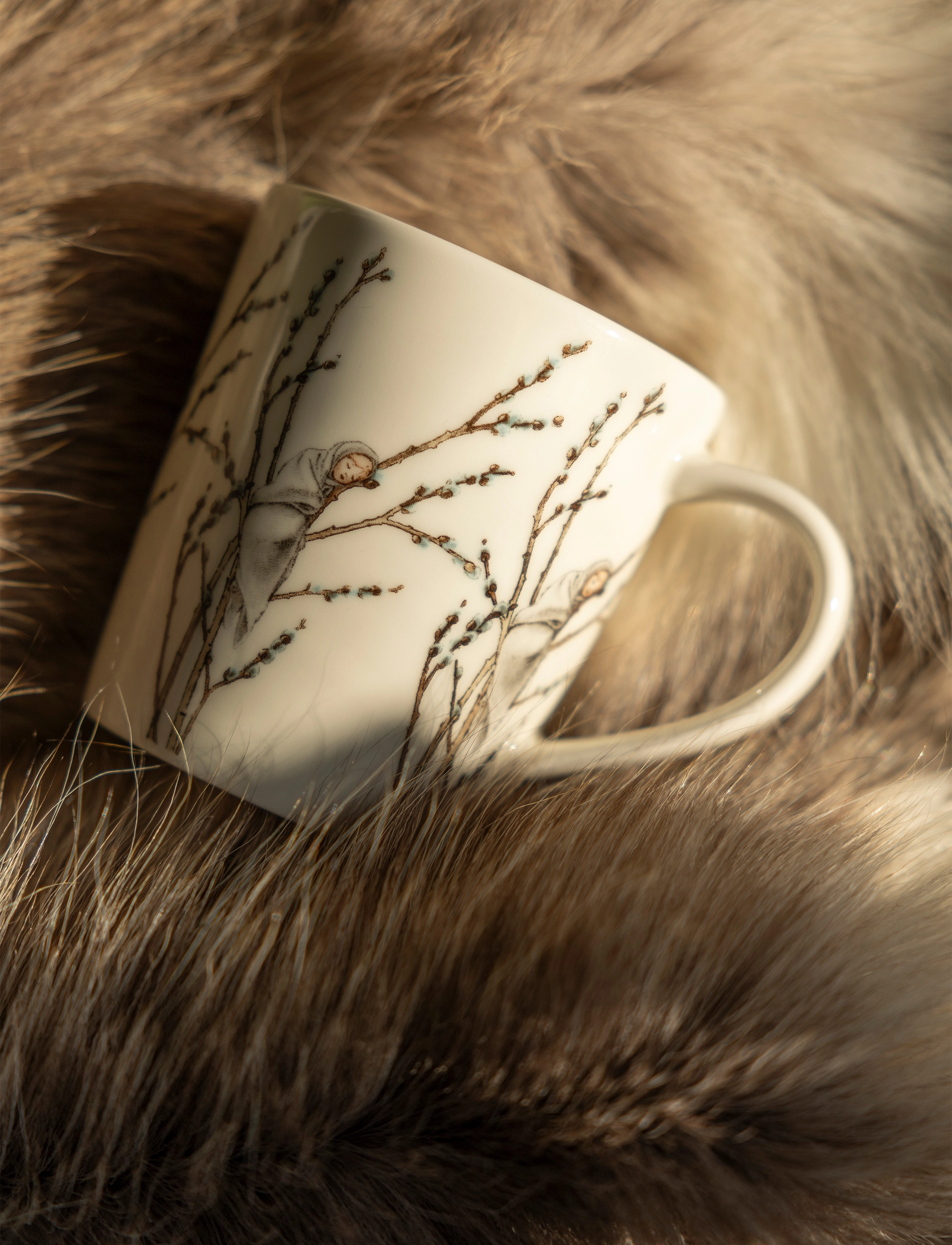 Design House Stockholm - Little Willow Mug with handle - tasses à café - white - 2