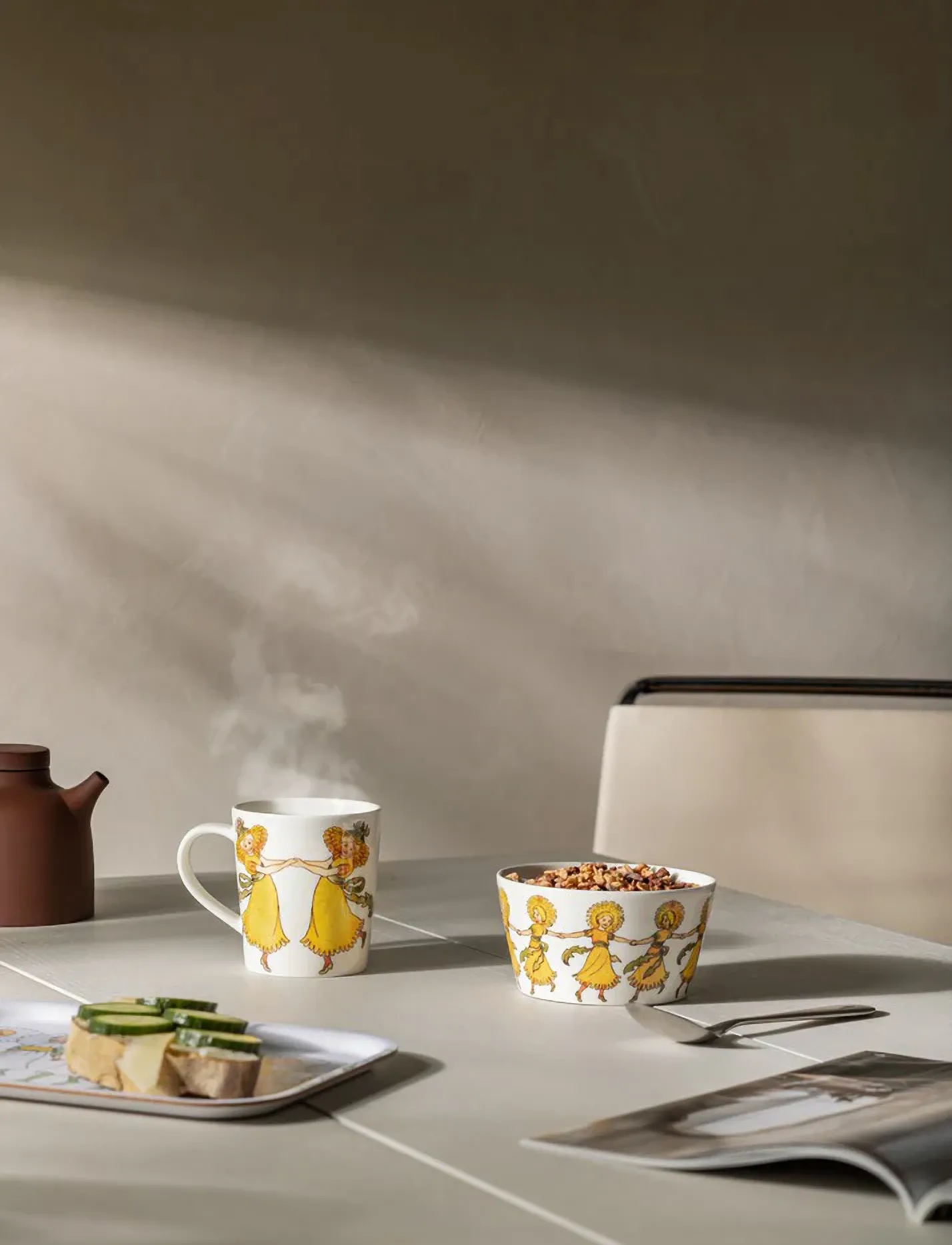 Design House Stockholm - Dandelions Mug with handle - kafijas krūzes - multi - 2