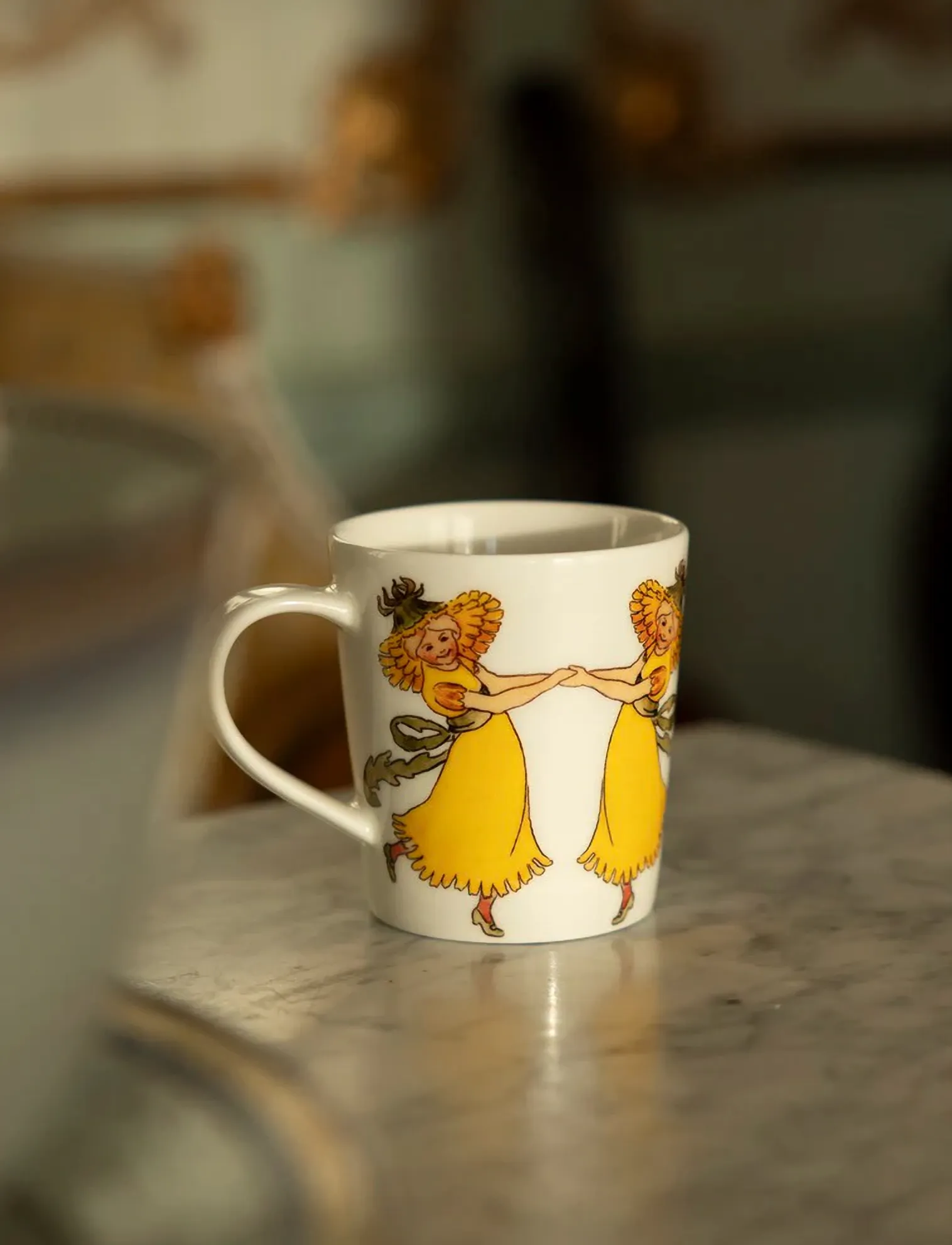 Design House Stockholm - Dandelions Mug with handle - kafijas krūzes - multi - 3