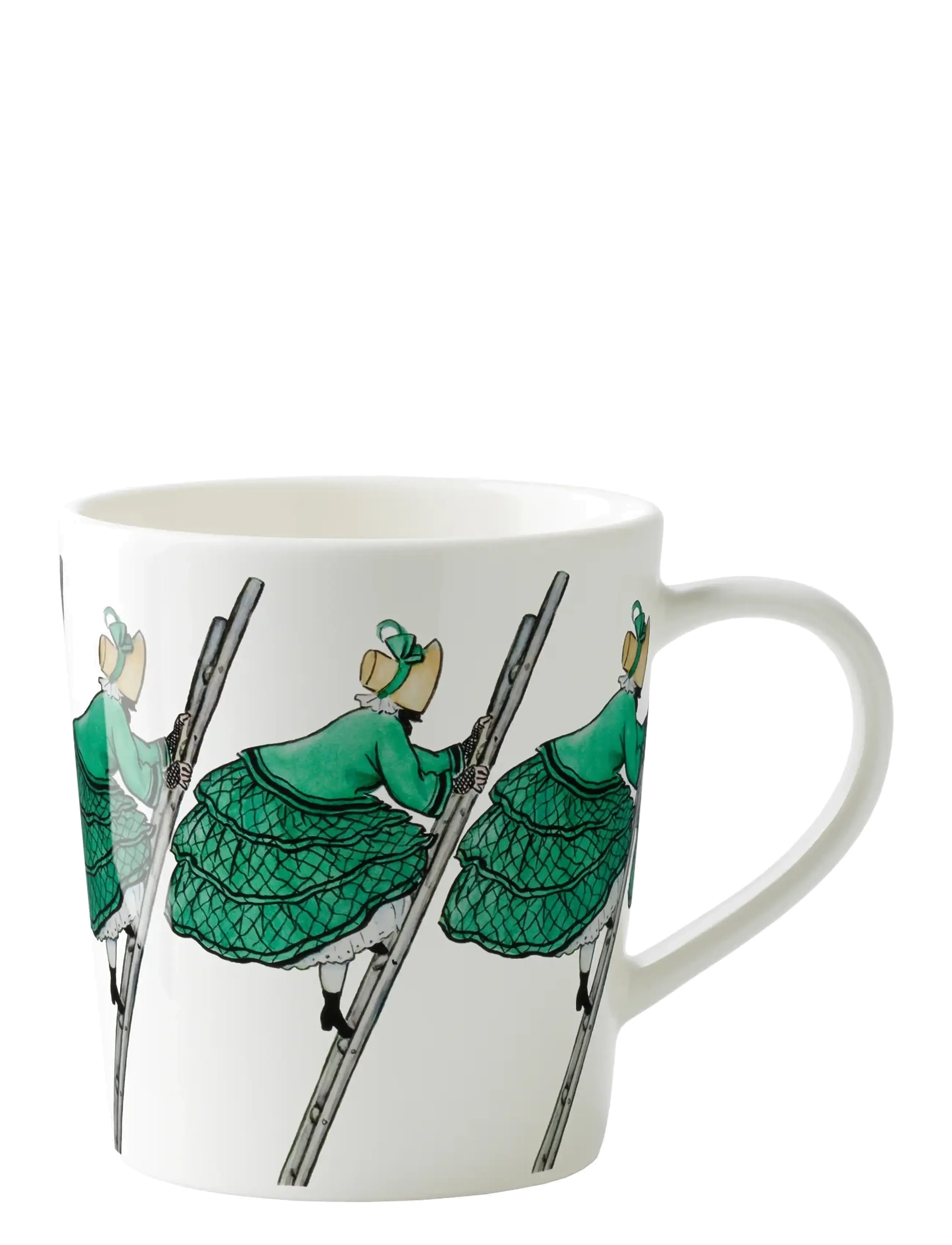 Design House Stockholm Aunt Green Mug With Handle, Coffee Kop, Hvid, Str: 40 CL