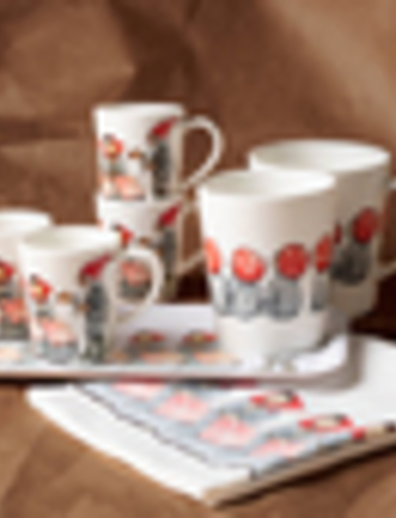 Design House Stockholm X-Mas Family Tray, One Size, Dining & Table Accessories, Weiß - Trays, Homeware