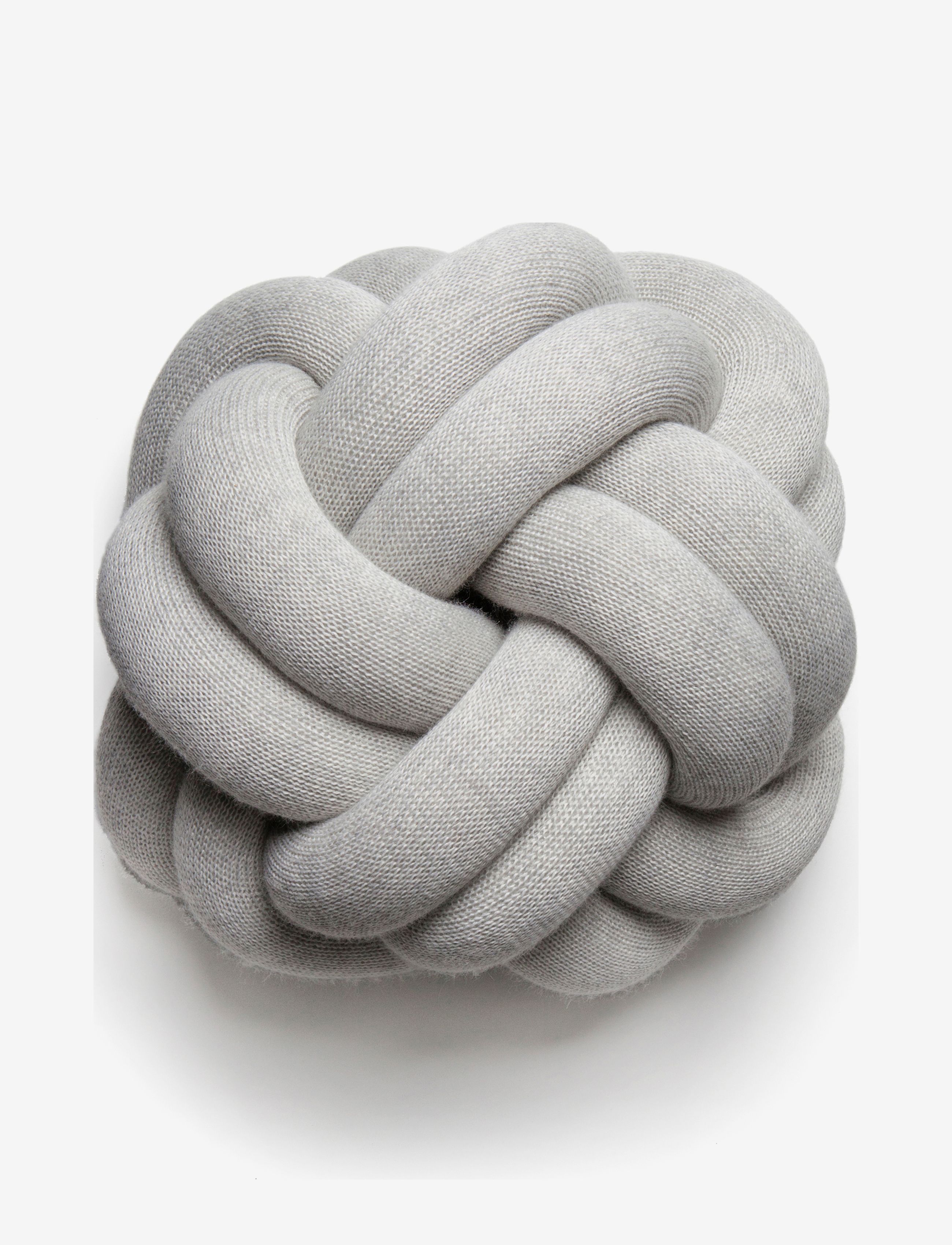 Design House Stockholm Knot cushion - Tekstiler - WHITEGREY / grey