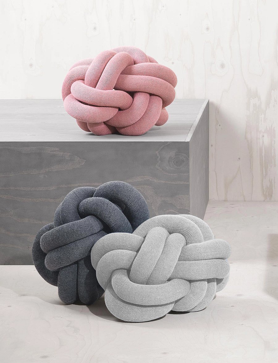 Design House Stockholm - Knot cushion - osta hinna alusel - whitegrey - 0