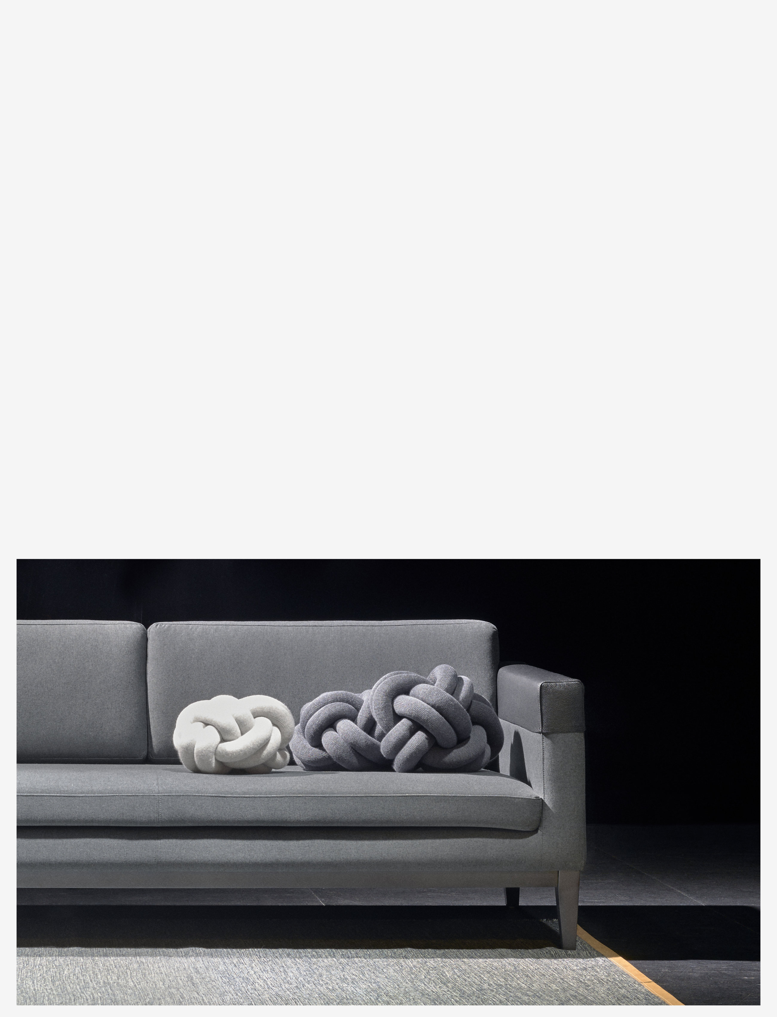 Design House Stockholm - Knot cushion - køb efter pris - grey - 2
