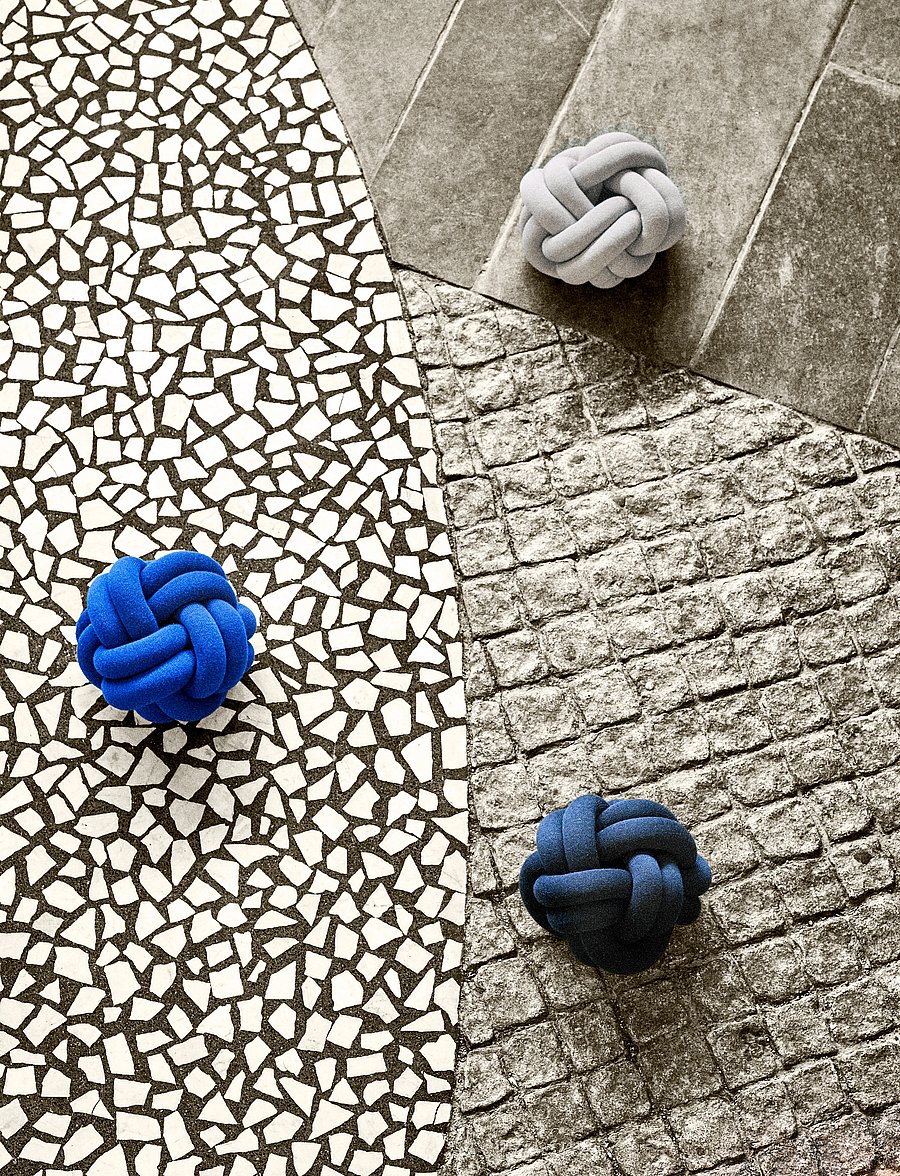 Design House Stockholm - Knot Cushion - nach preis einkaufen - klein blue - 2