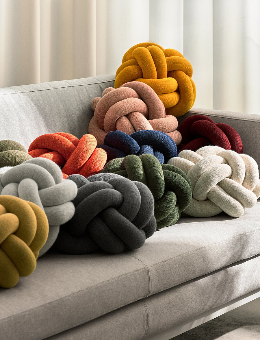 Design House Stockholm - Knot Cushion - nach preis einkaufen - klein blue - 3