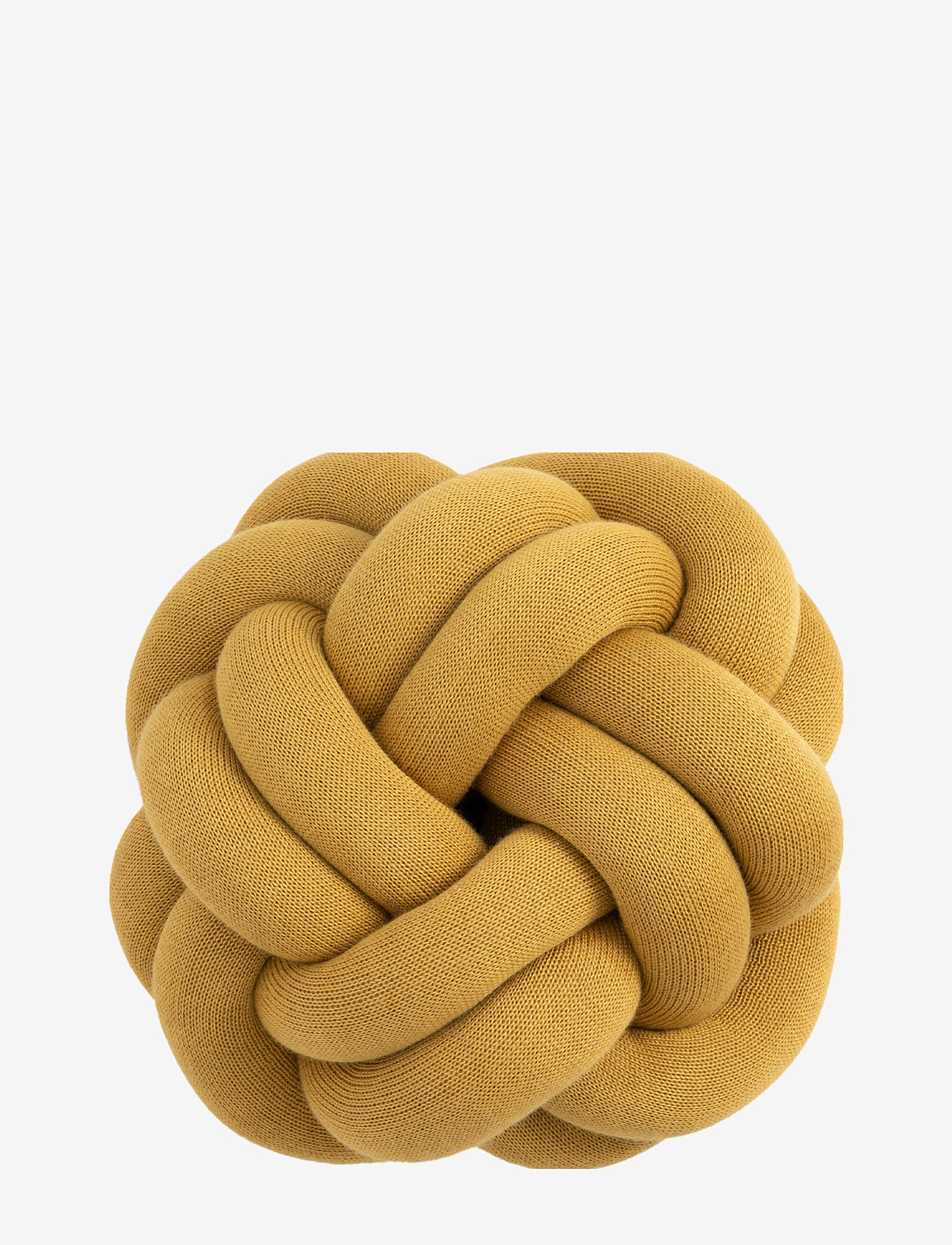 Design House Stockholm - Knot cushion - koristetyynyt - yellow - 0