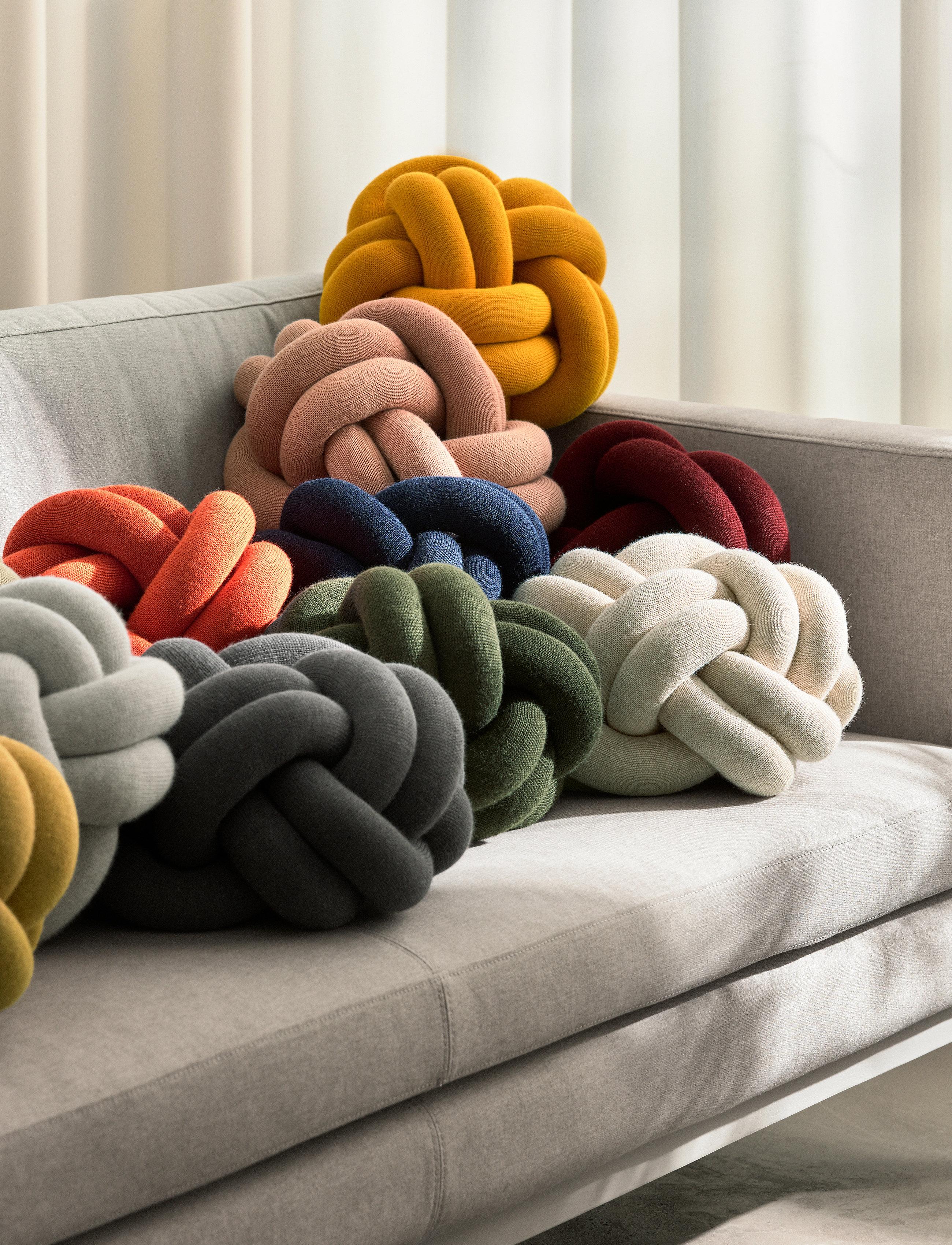 Design House Stockholm - Knot cushion - køb efter pris - yellow - 4