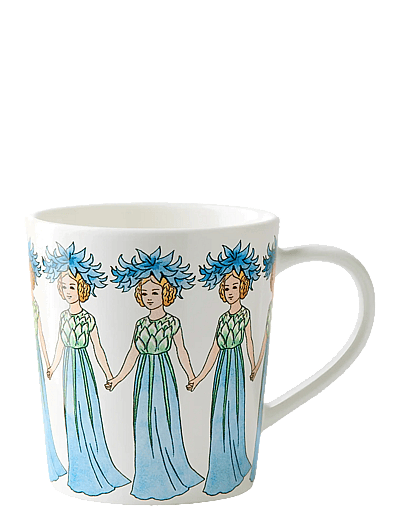 Design House Stockholm Cornflower Mug with handle - Astiat - MULTI / white