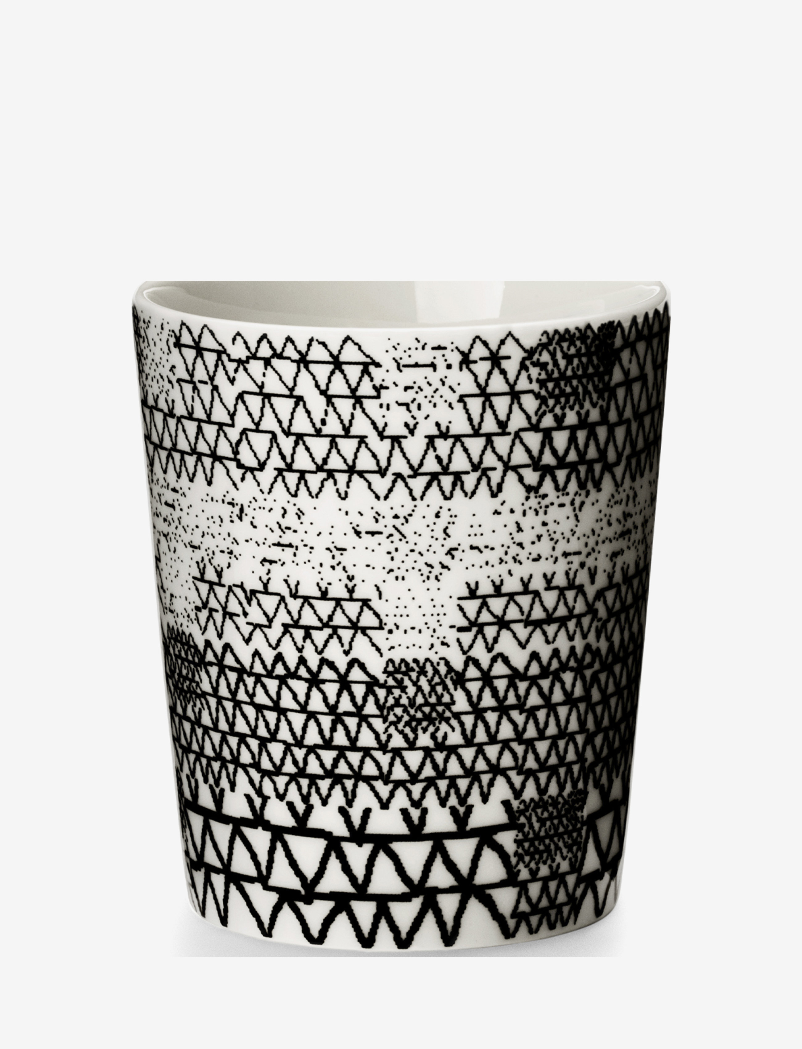 Design House Stockholm Pattern Mug, 28 CL, Black, Kopper & Krus > Kaffekopper, Unisex